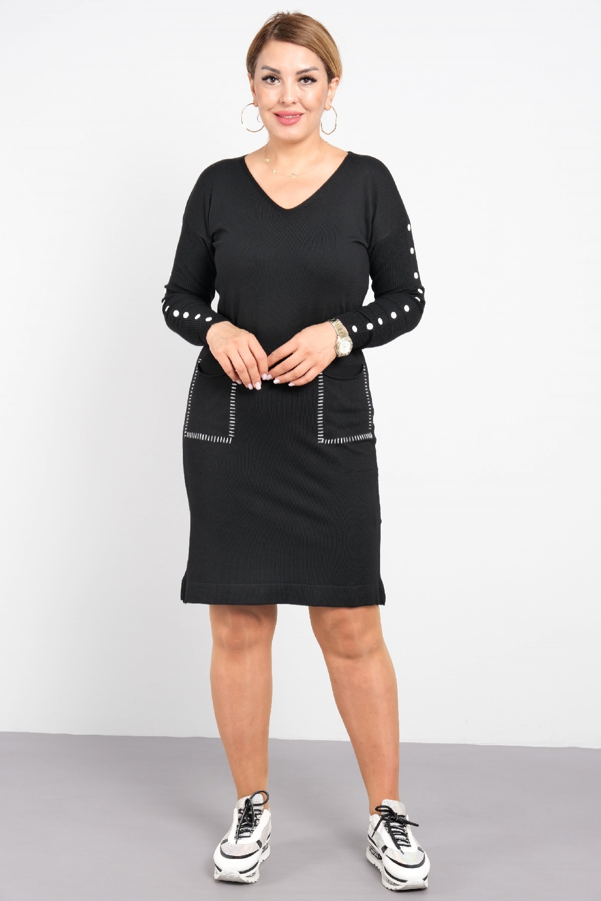 Casual Dresses-Black