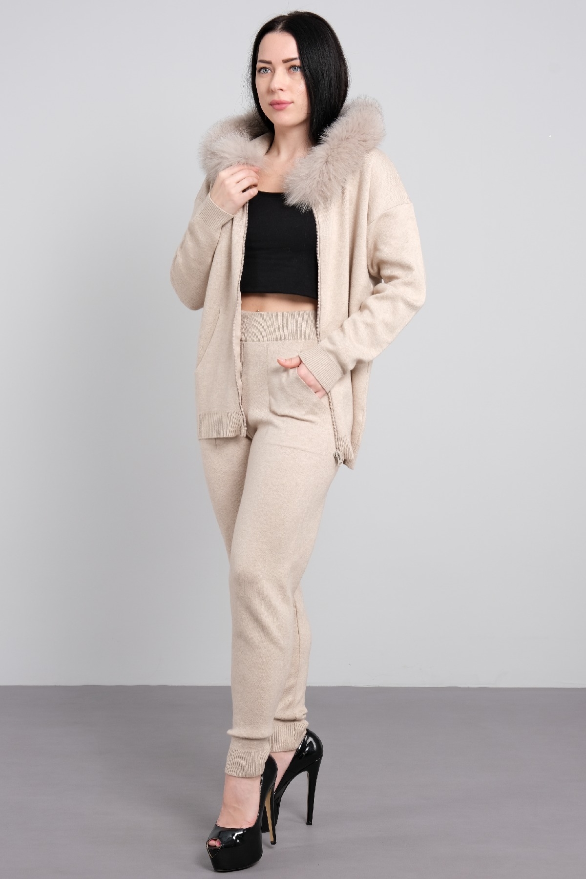 Two-Piece Suit-Beige