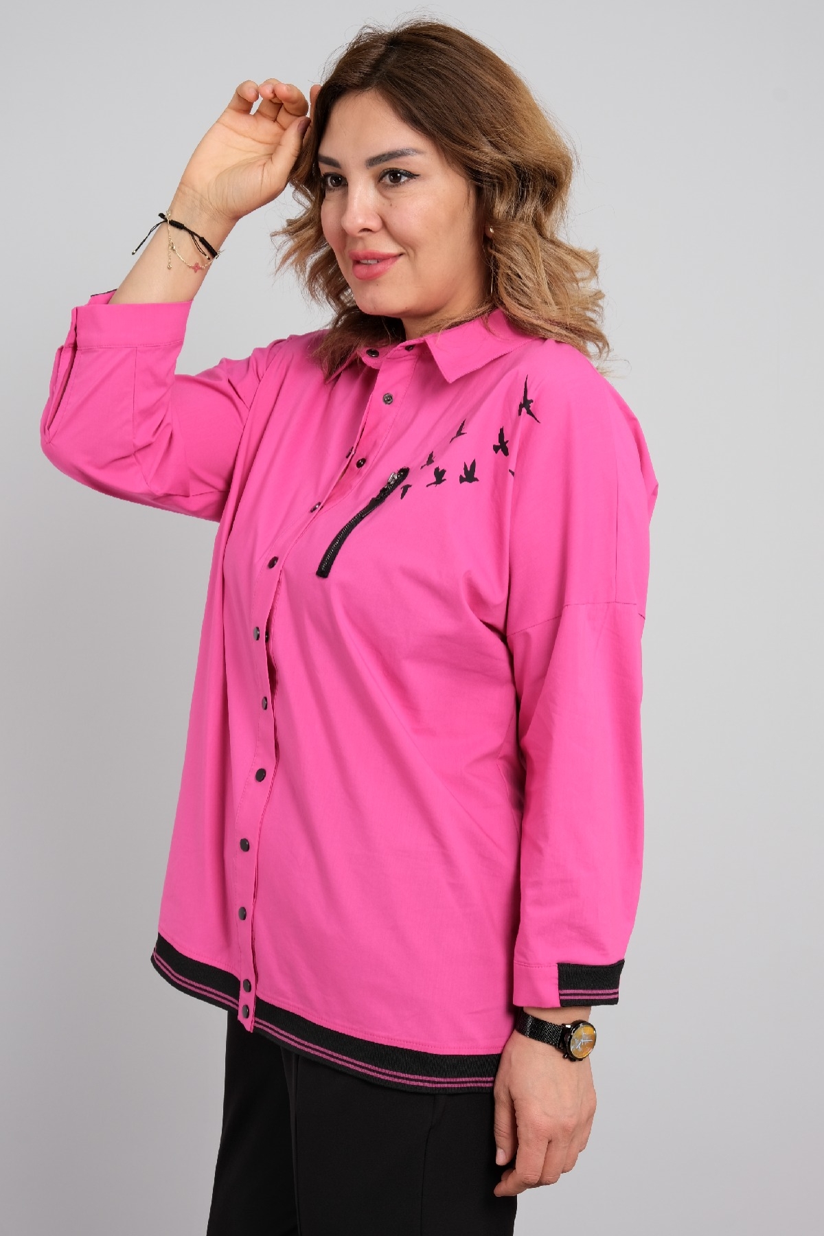 Shirt-Fuchsia