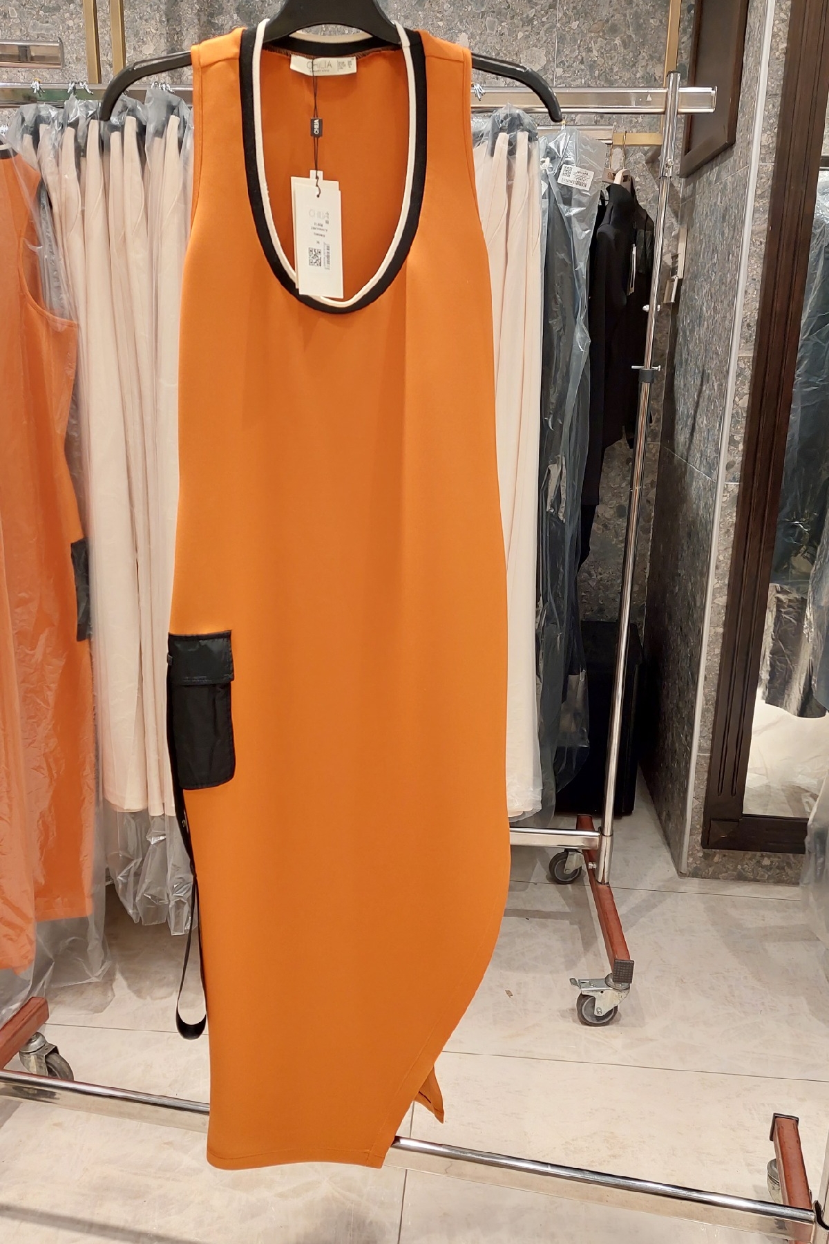Casual Dresses-Orange