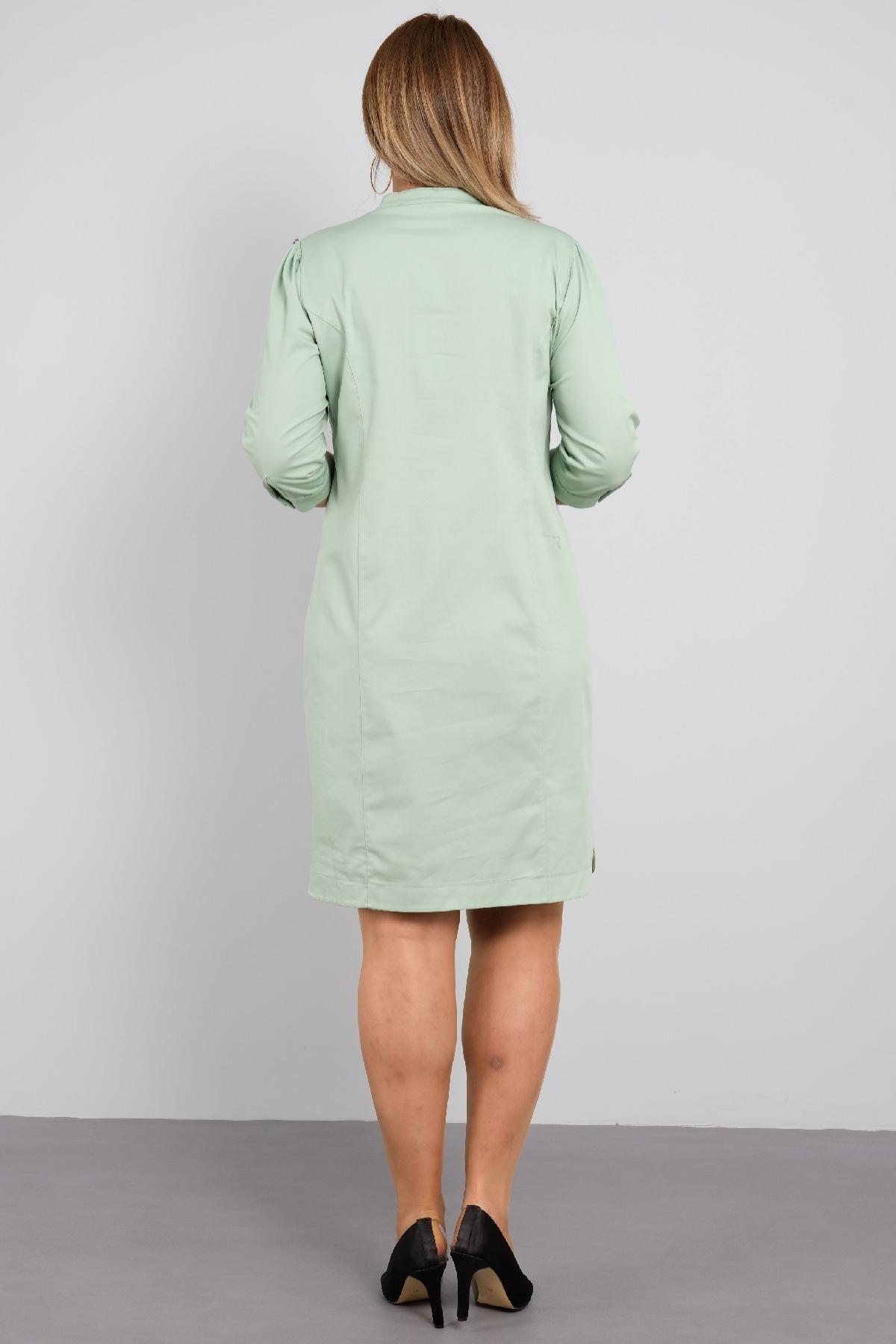 Повседневные платья-Фисташково-зеленый
