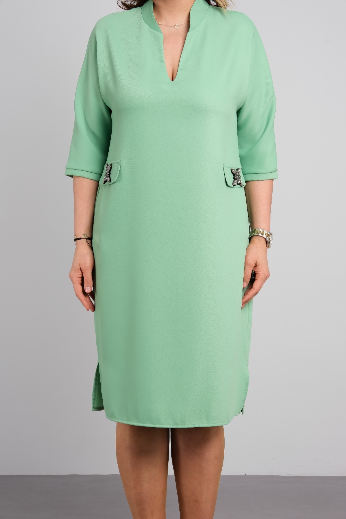 Casual Dresses-Light green
