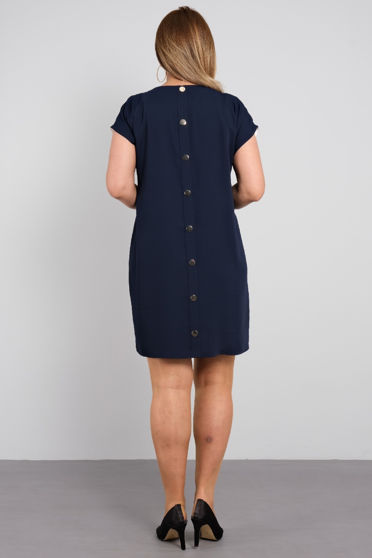 Casual Dresses-Dark Blue