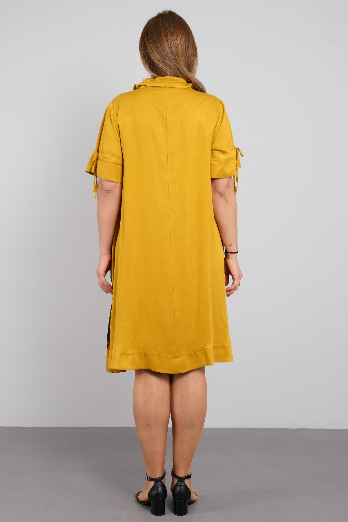 Casual Dresses-Mustard