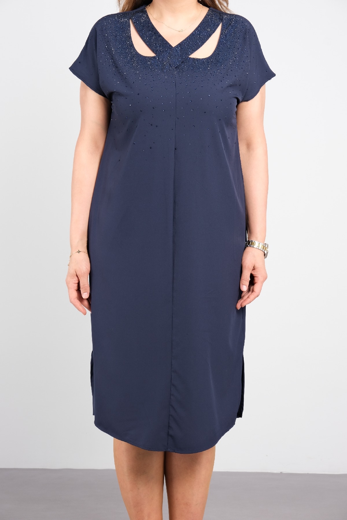 Casual Dresses-Dark Blue