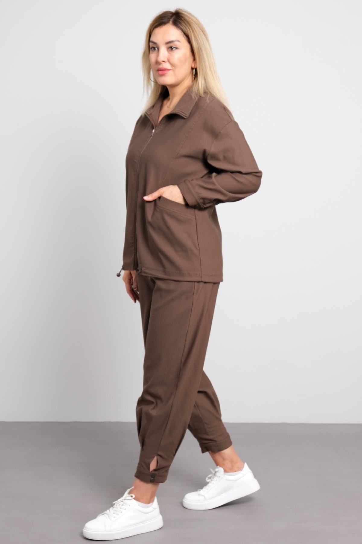 Two-Piece Suit-Brown
