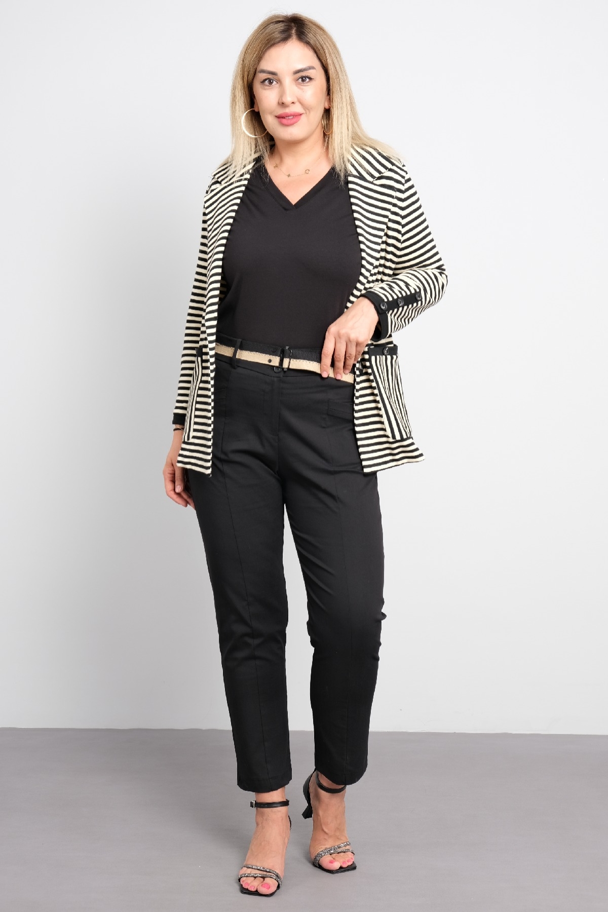 Women's 3 Piece Suits-Black