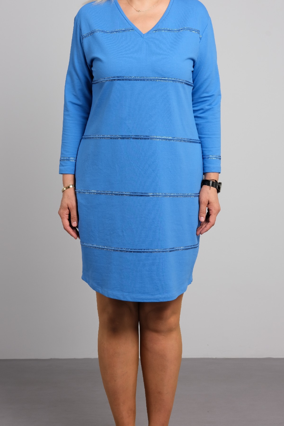 Casual Dresses-Blue