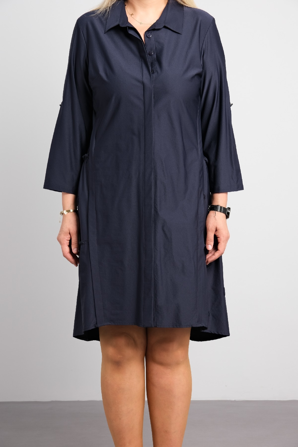 Casual Dresses-Dark Blue