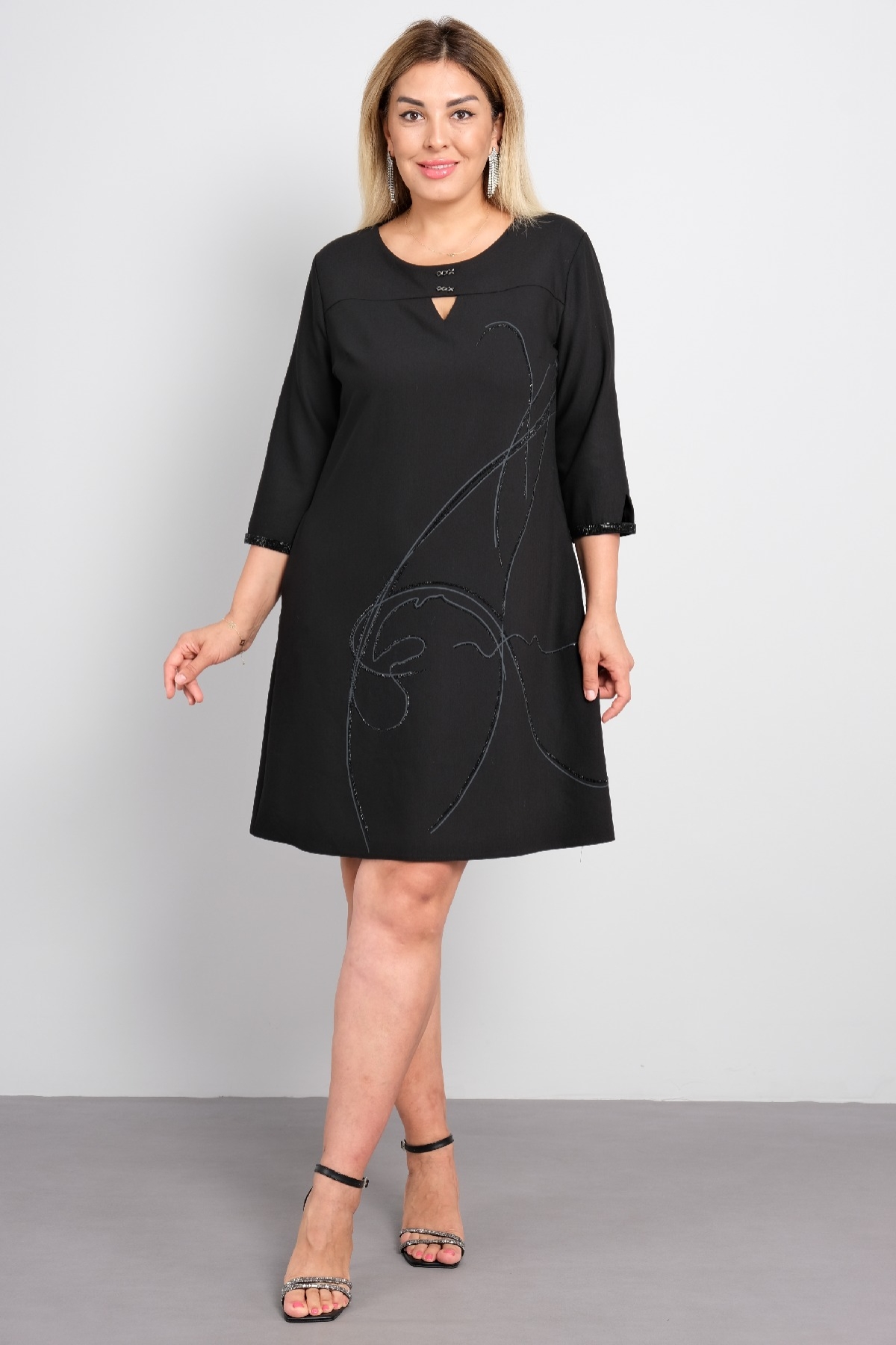 Casual Dresses-Black