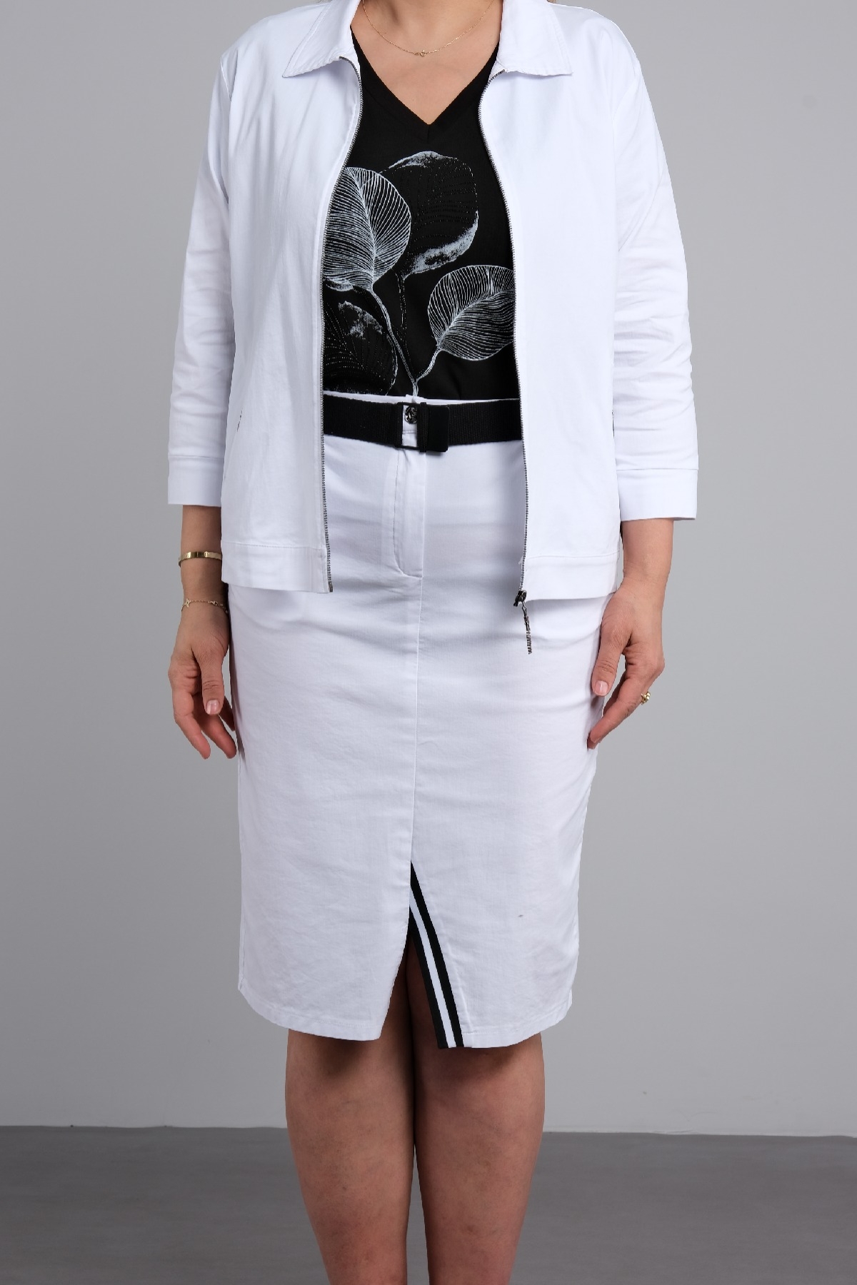 Women's 3 Piece Suits-White