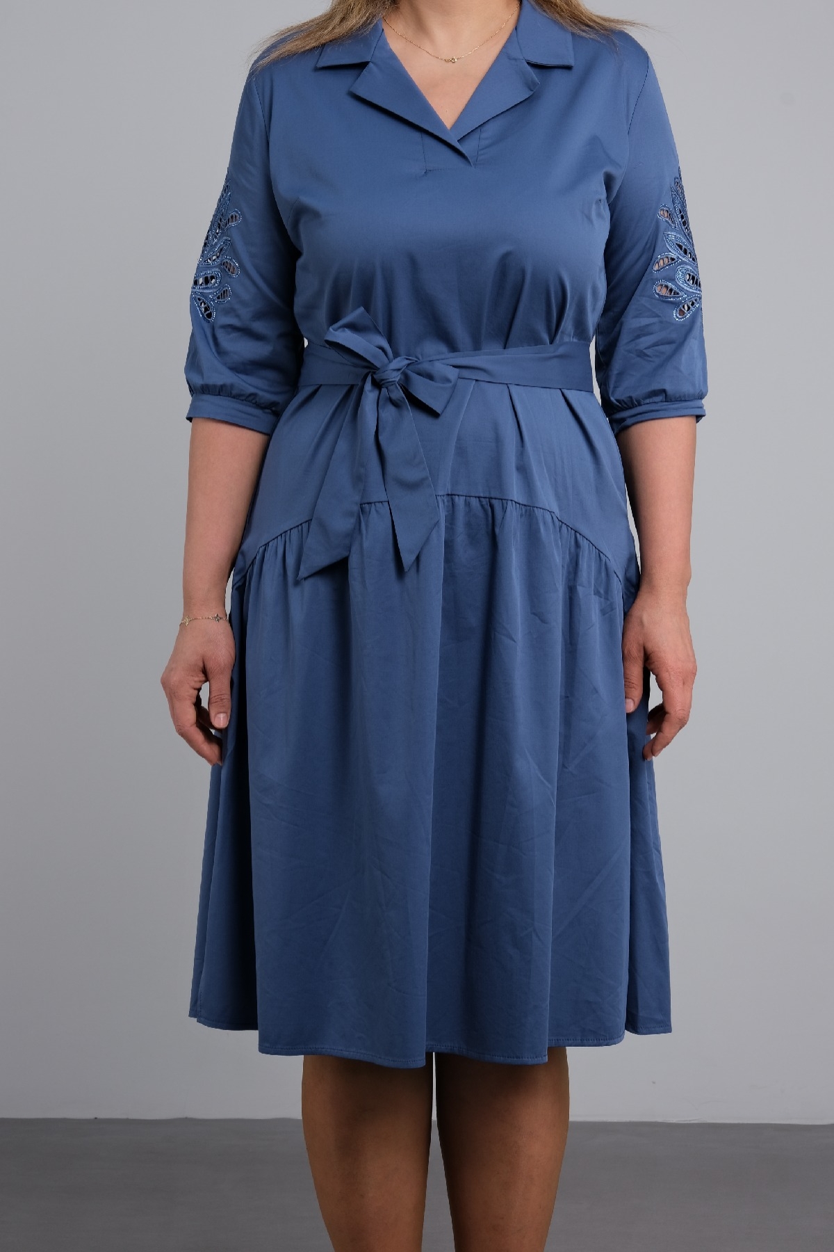 Casual Dresses-Dark Blue
