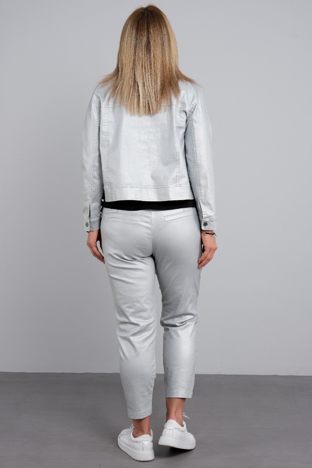 Женские костюмы-тройка-Серый