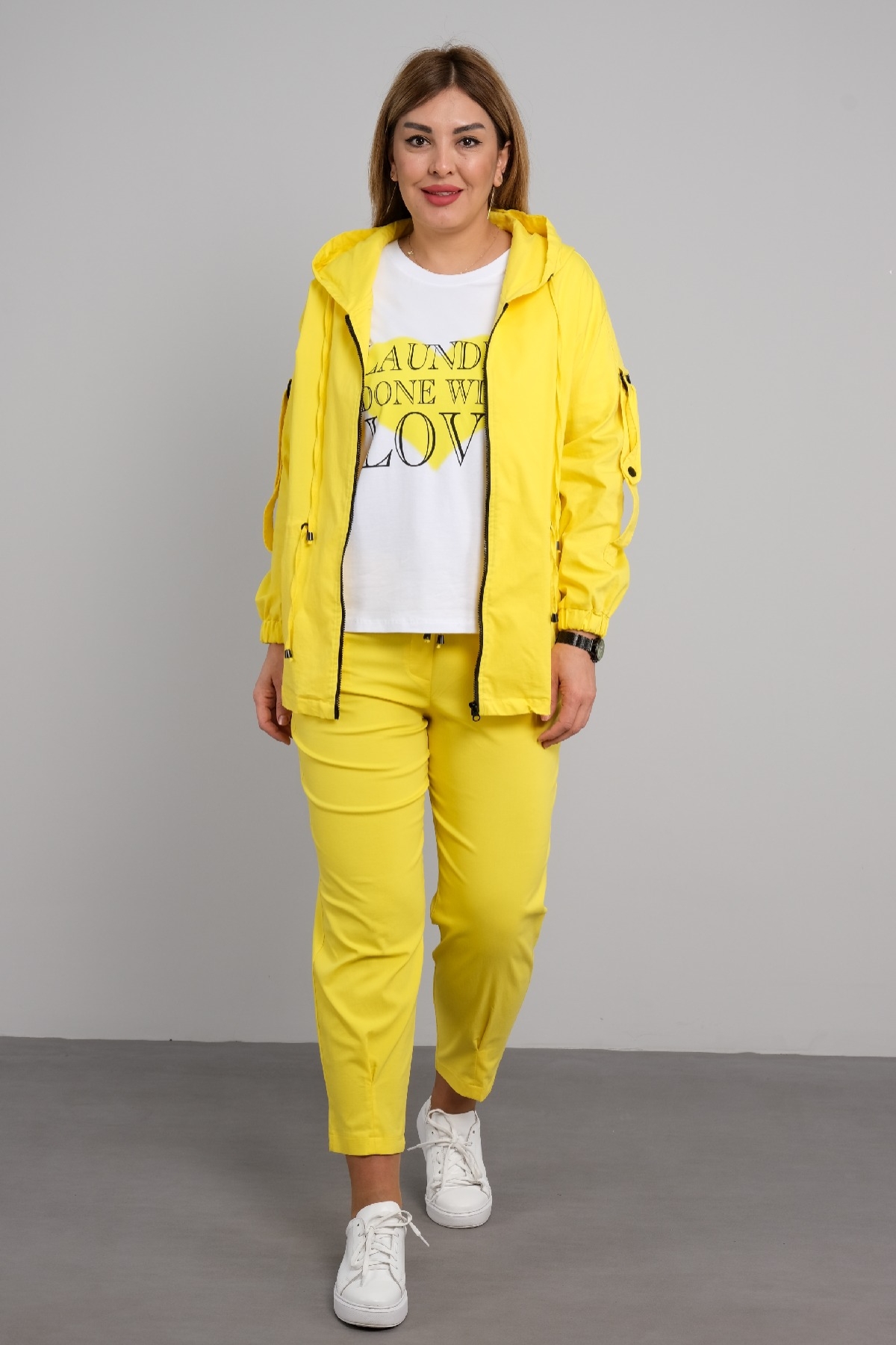 Women's 3 Piece Suits-Yellow
