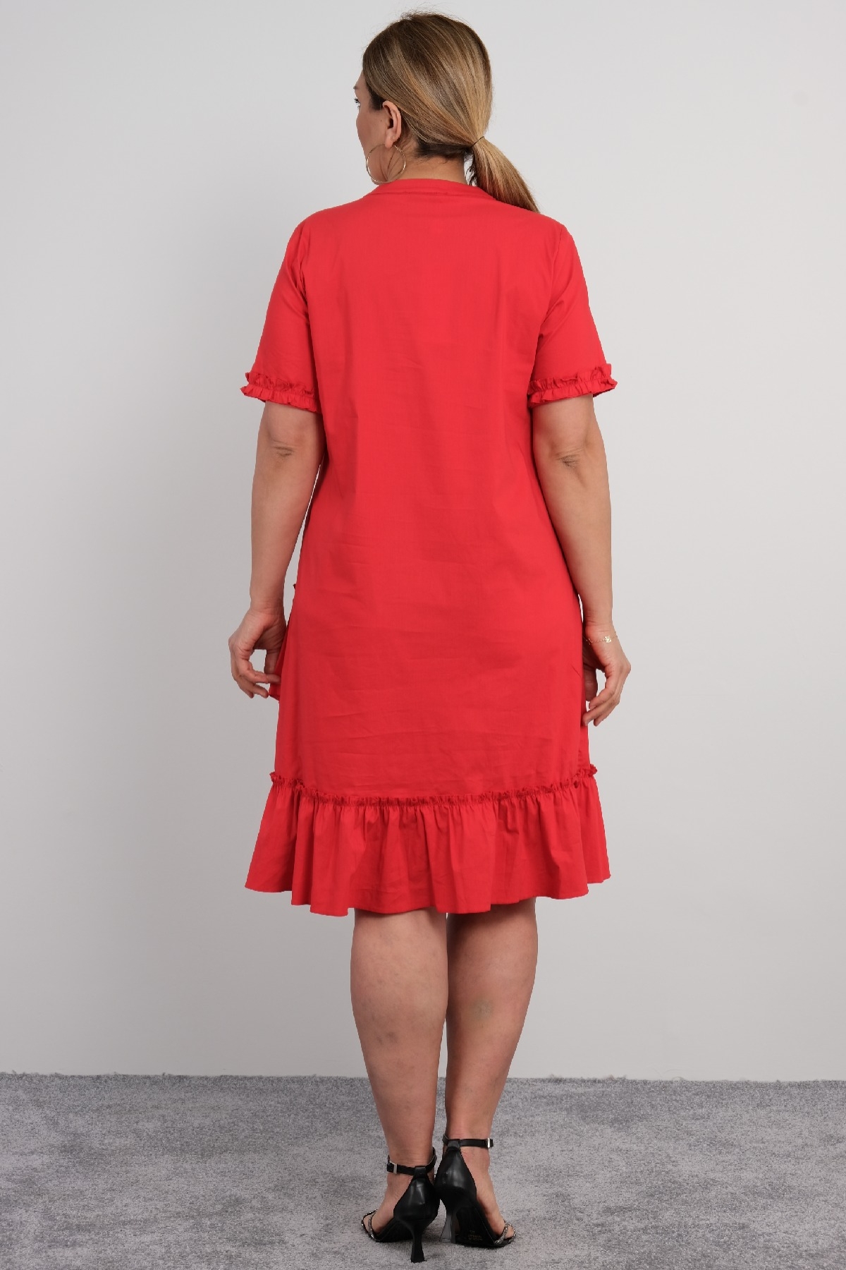 Casual Dresses-Red