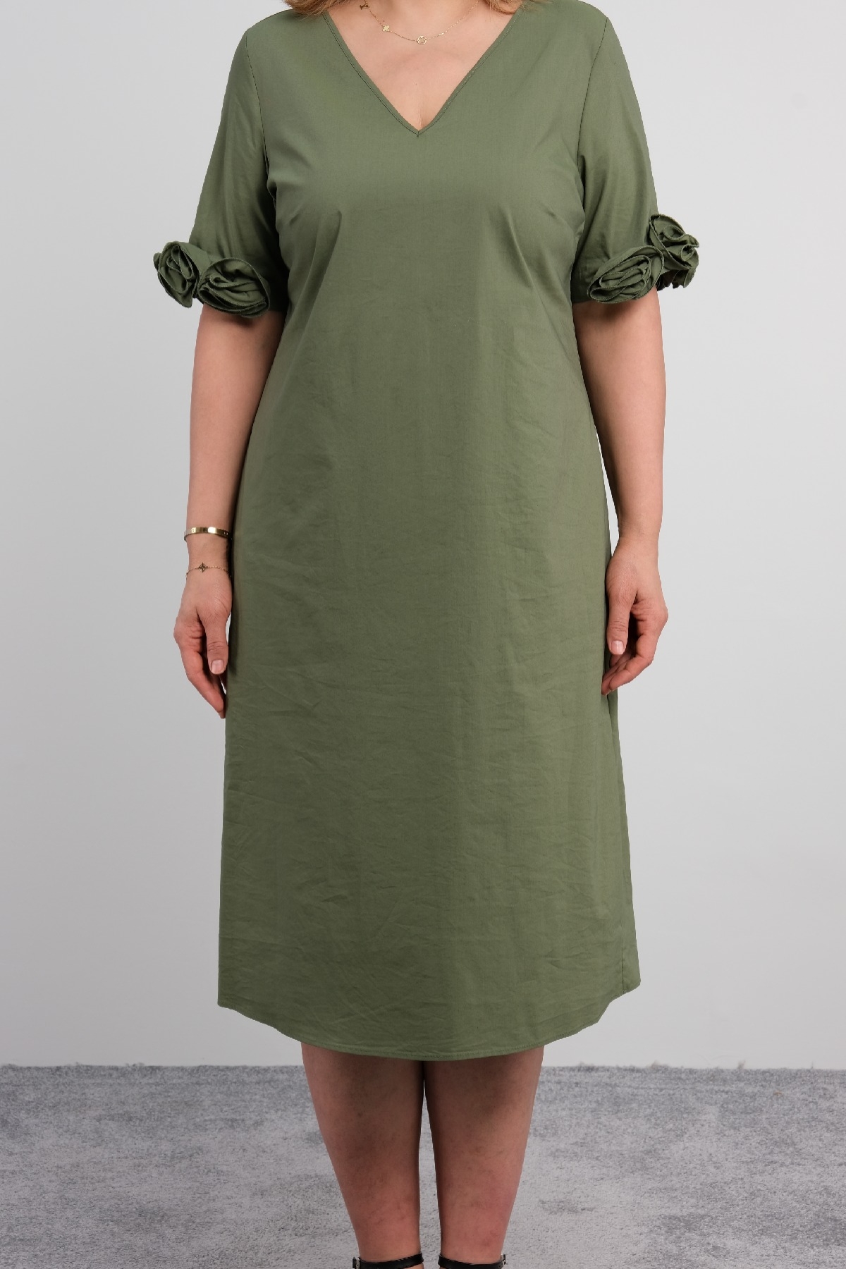 Casual Dresses-Khaki