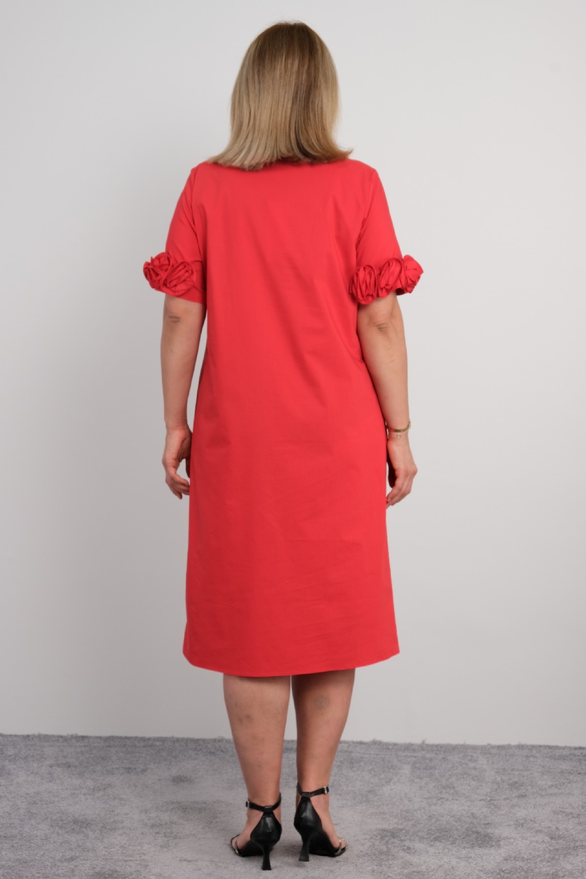 Casual Dresses-Red