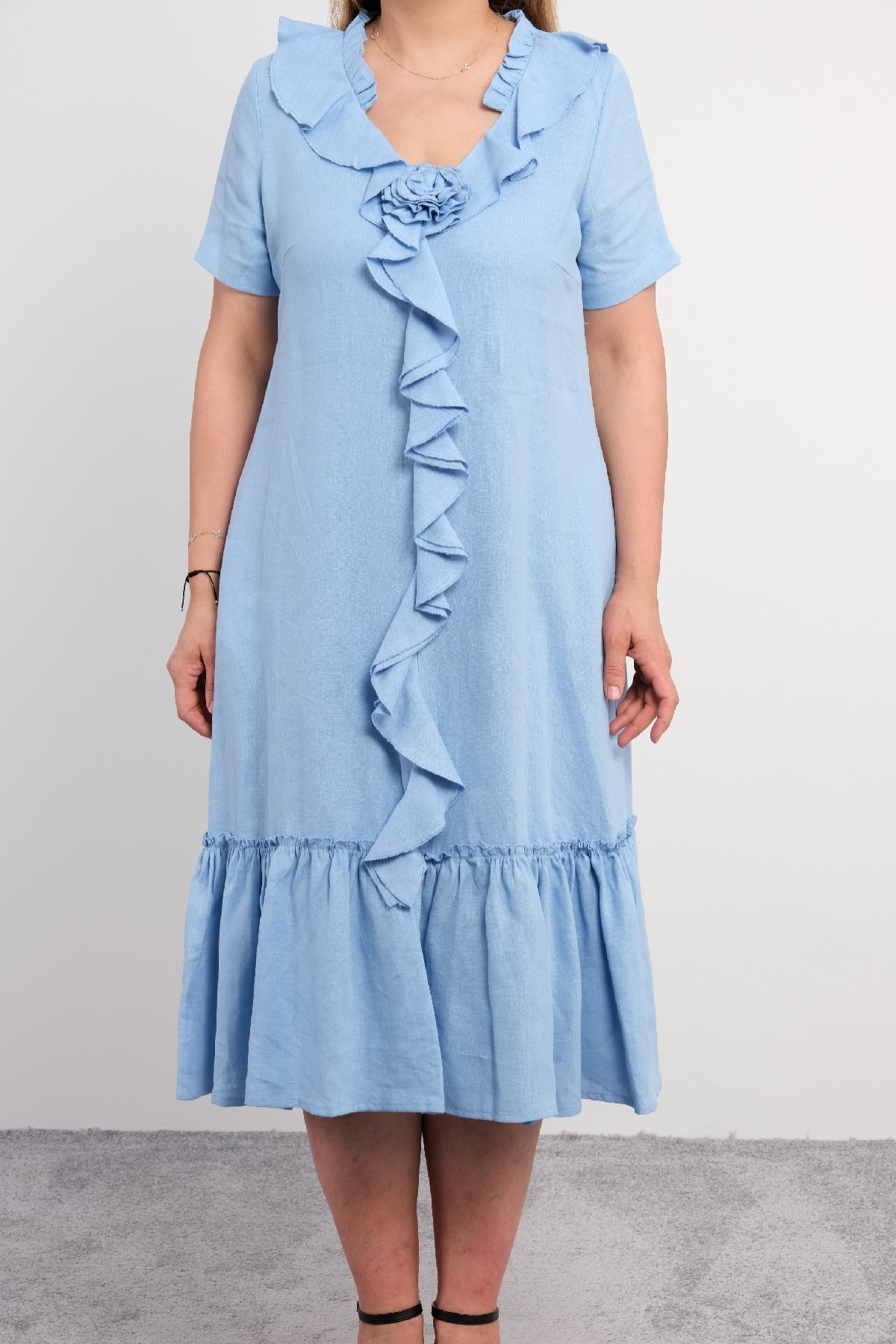 Casual Dresses-Blue