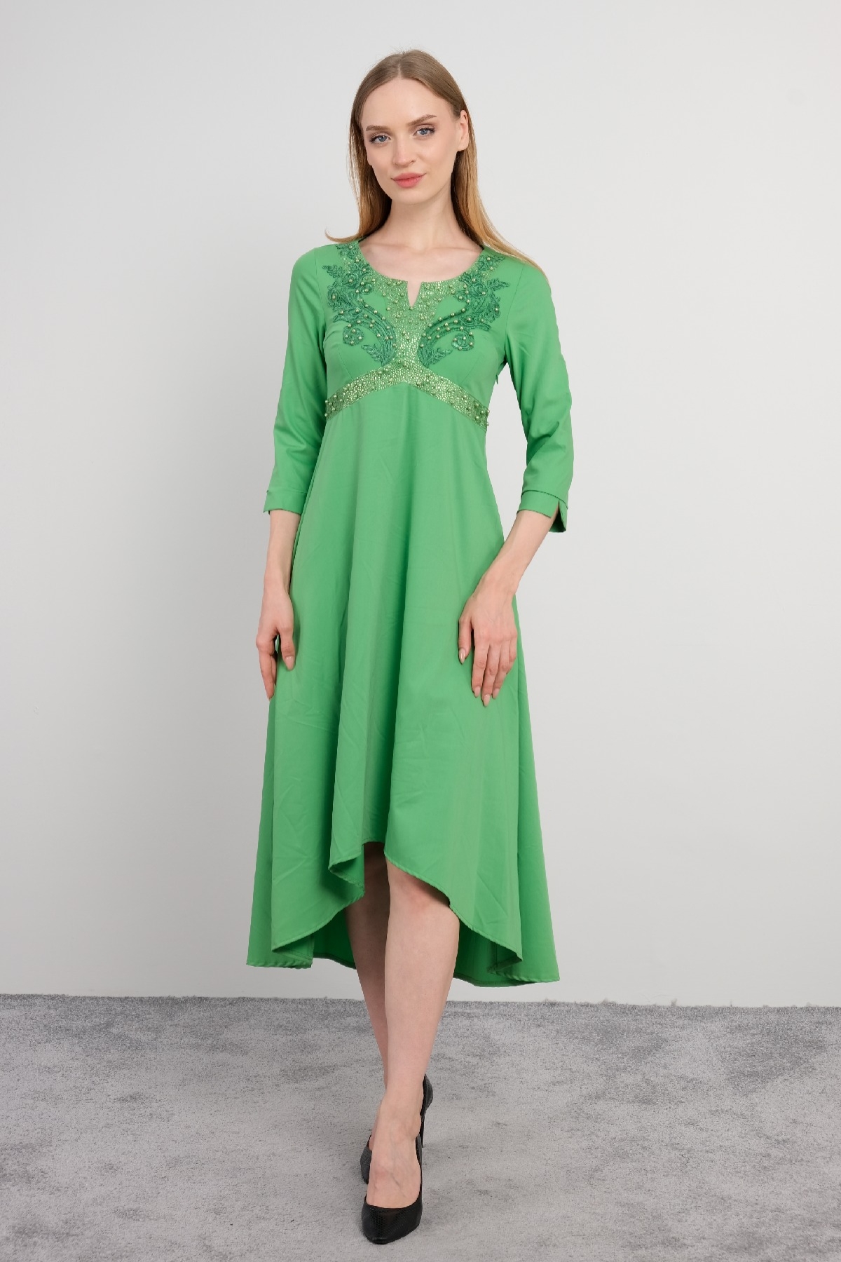 Casual Dresses-Pistachio Green