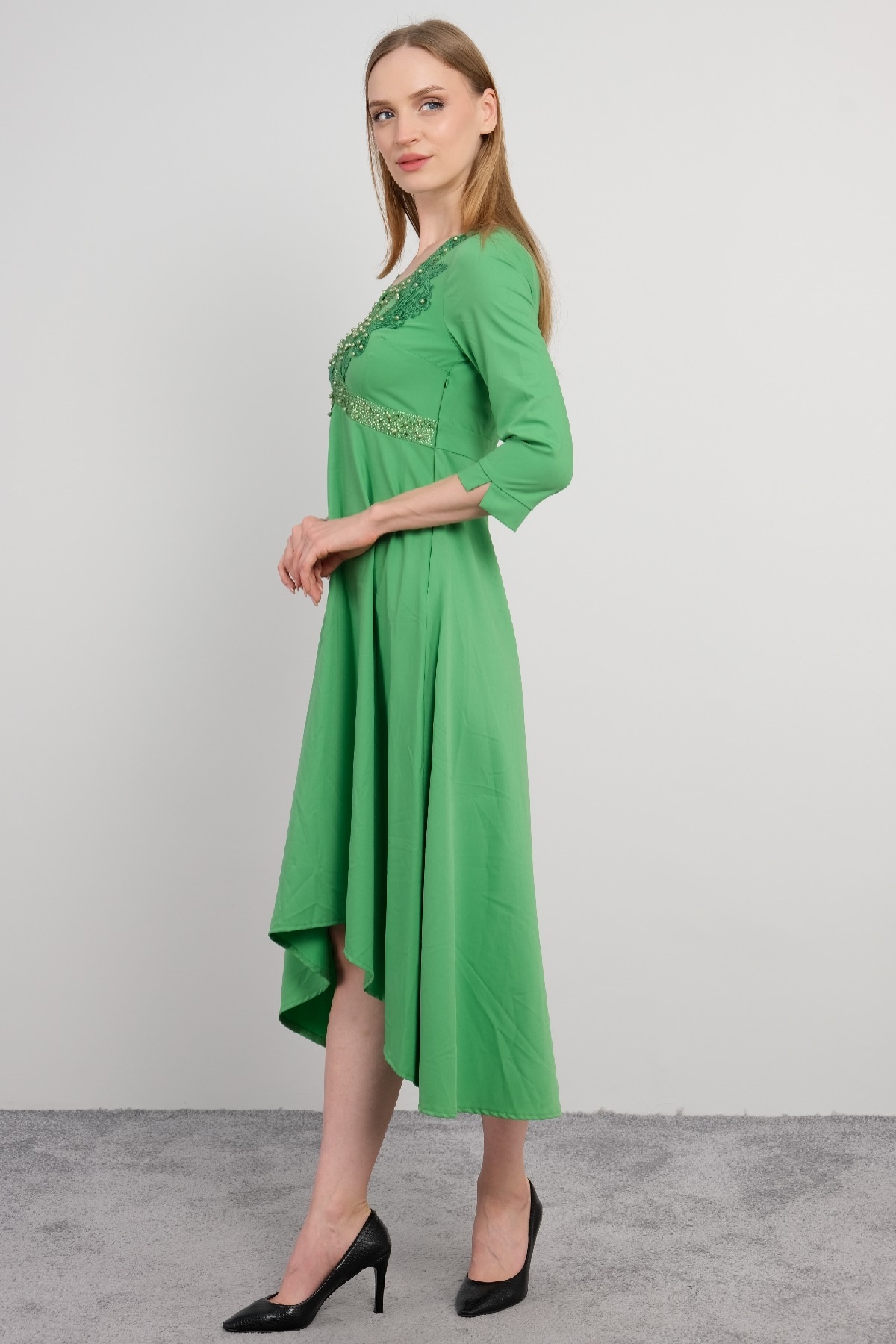 Casual Dresses-Pistachio Green