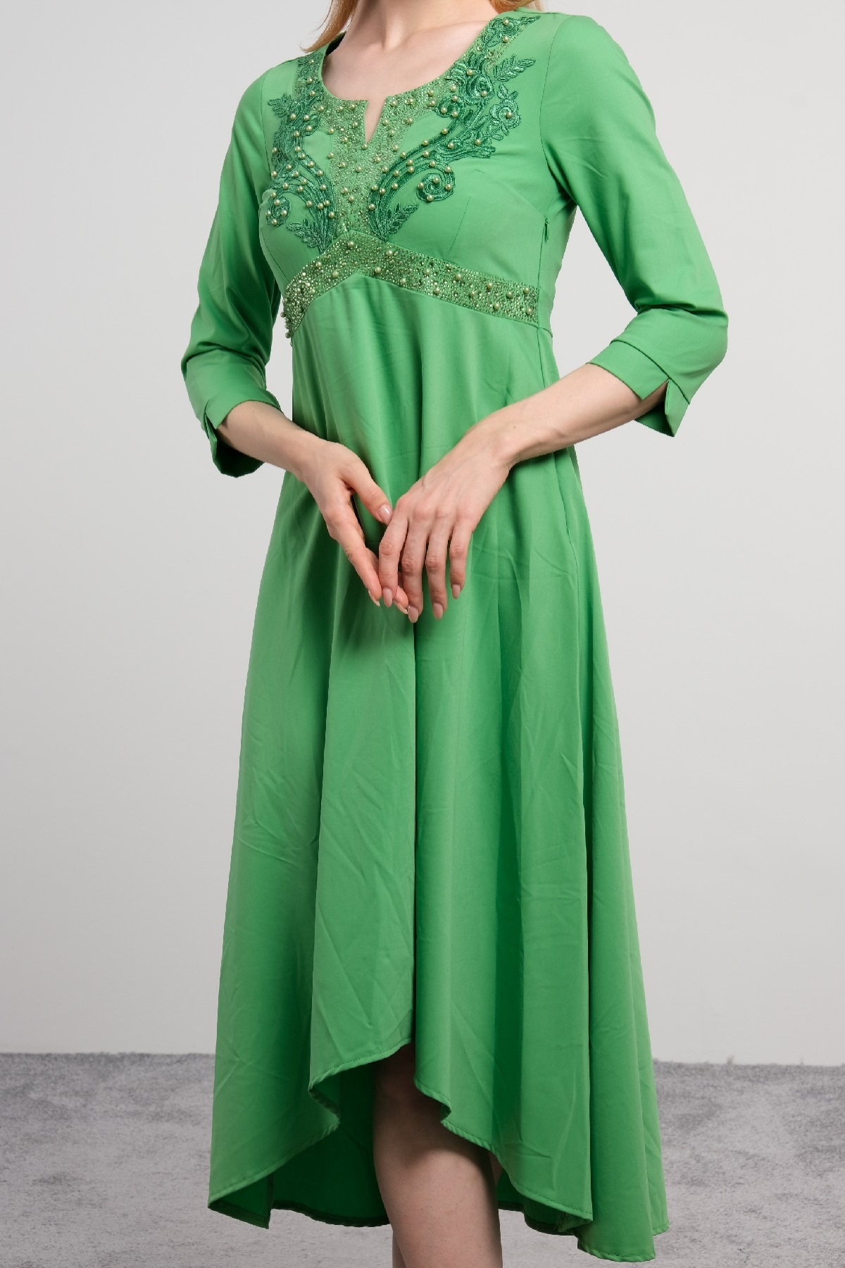 Casual Dresses-Pistachio Green