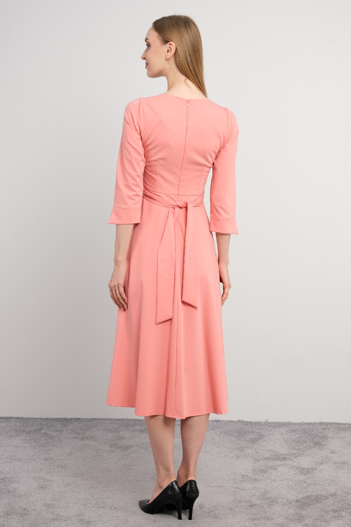 Casual Long Dresses-Coral