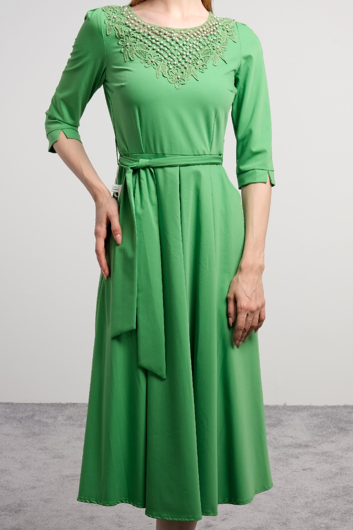 Casual Long Dresses-Pistachio Green