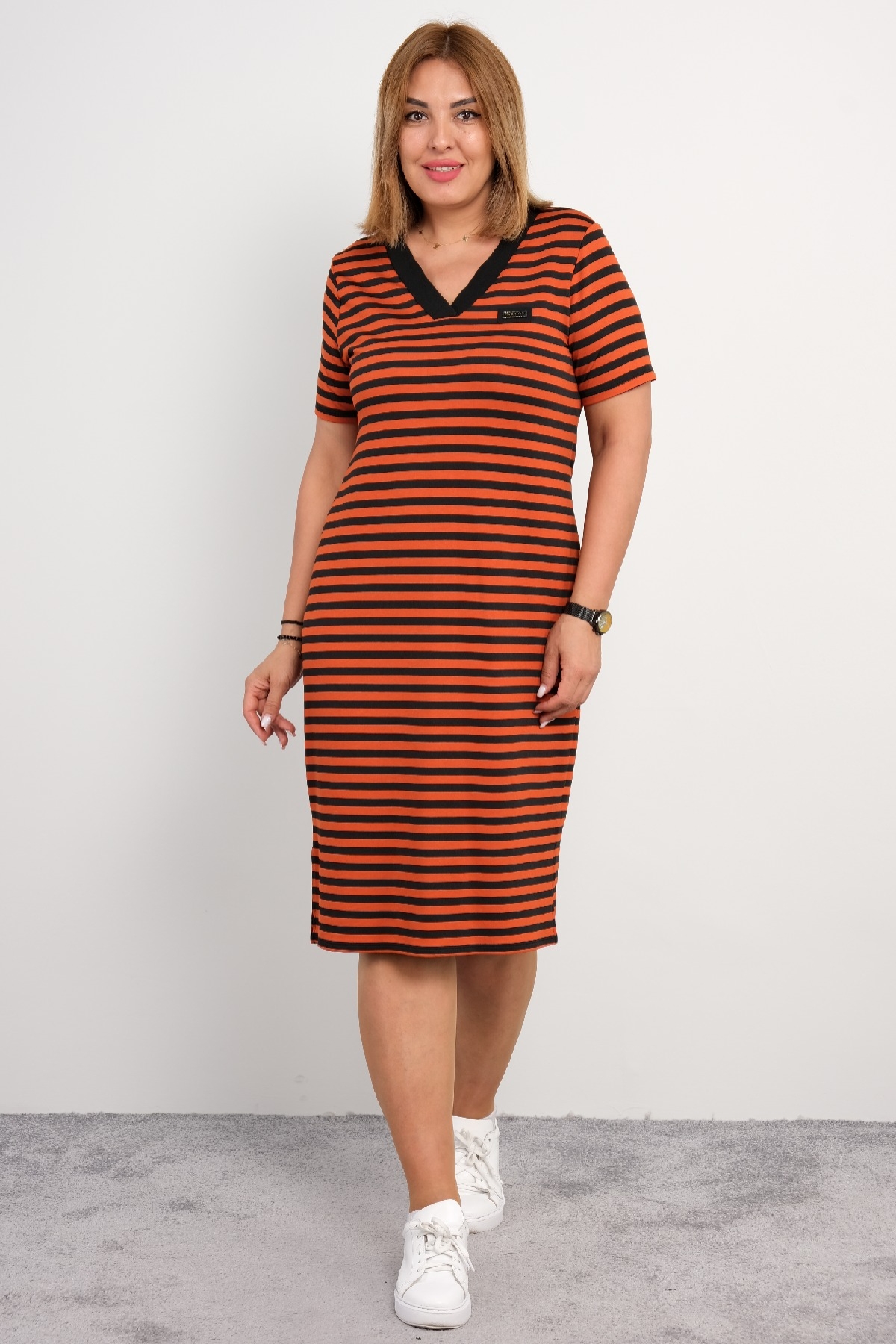 Casual Long Dresses-Orange