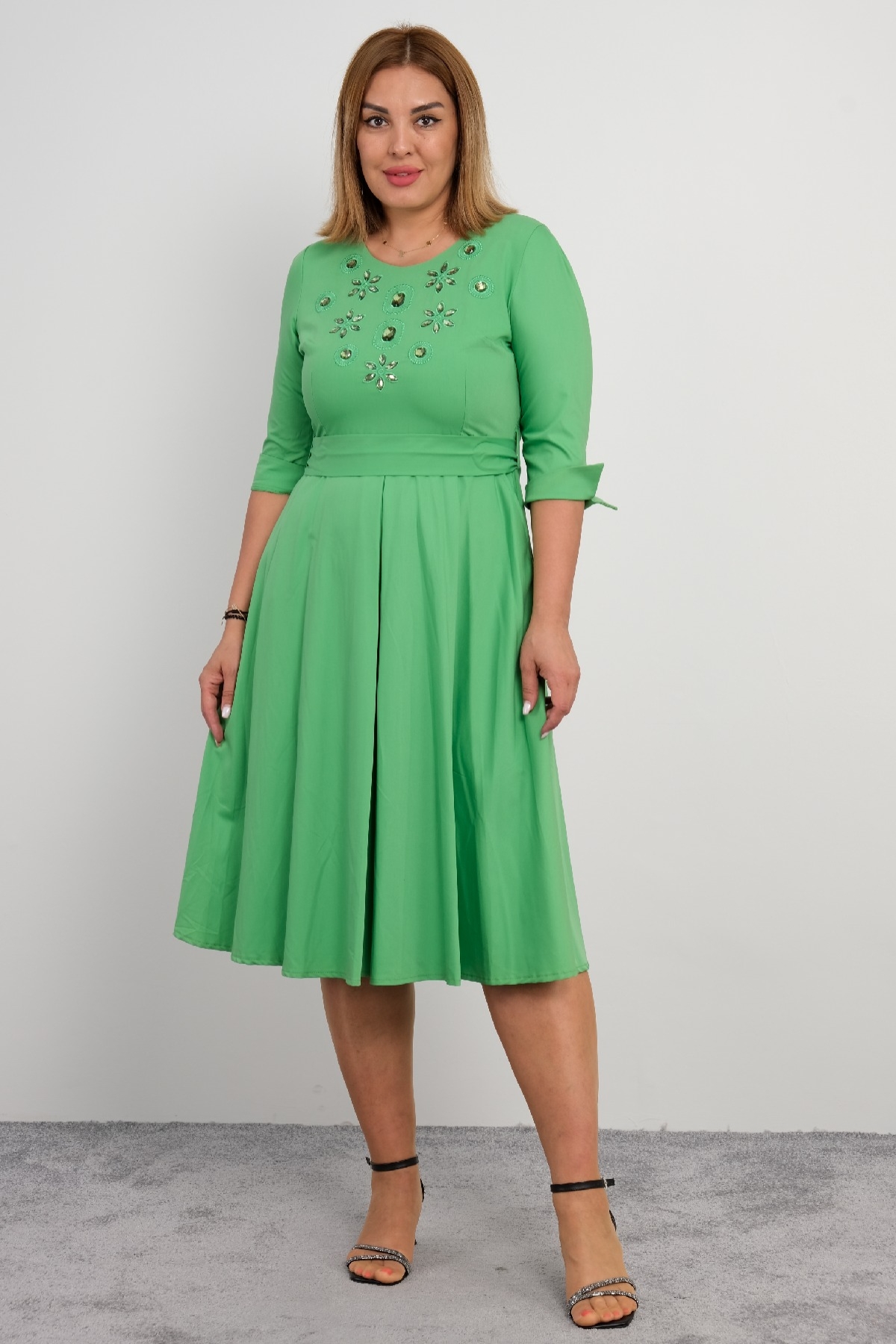 Casual Long Dresses-Pistachio Green