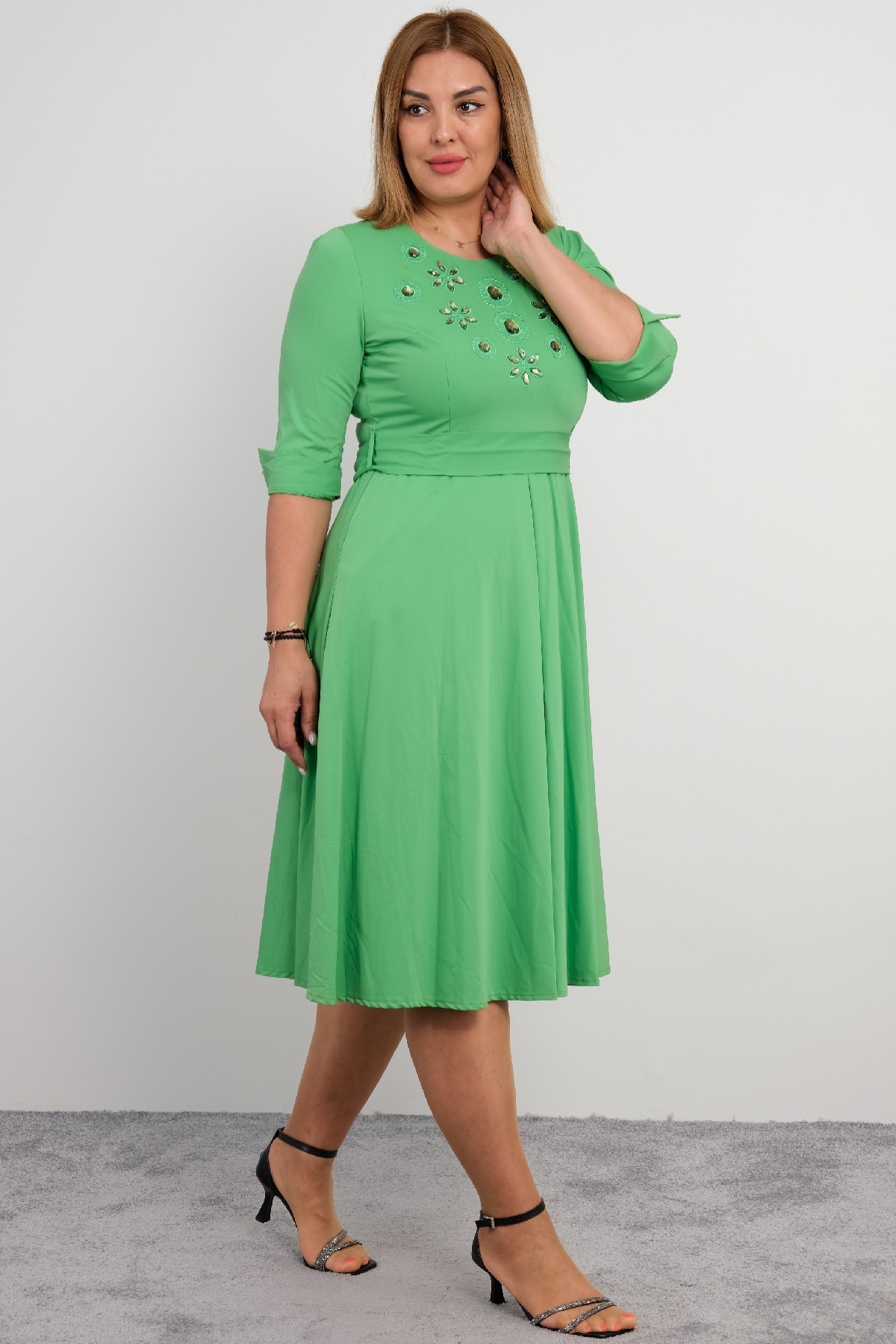 Casual Long Dresses-Pistachio Green