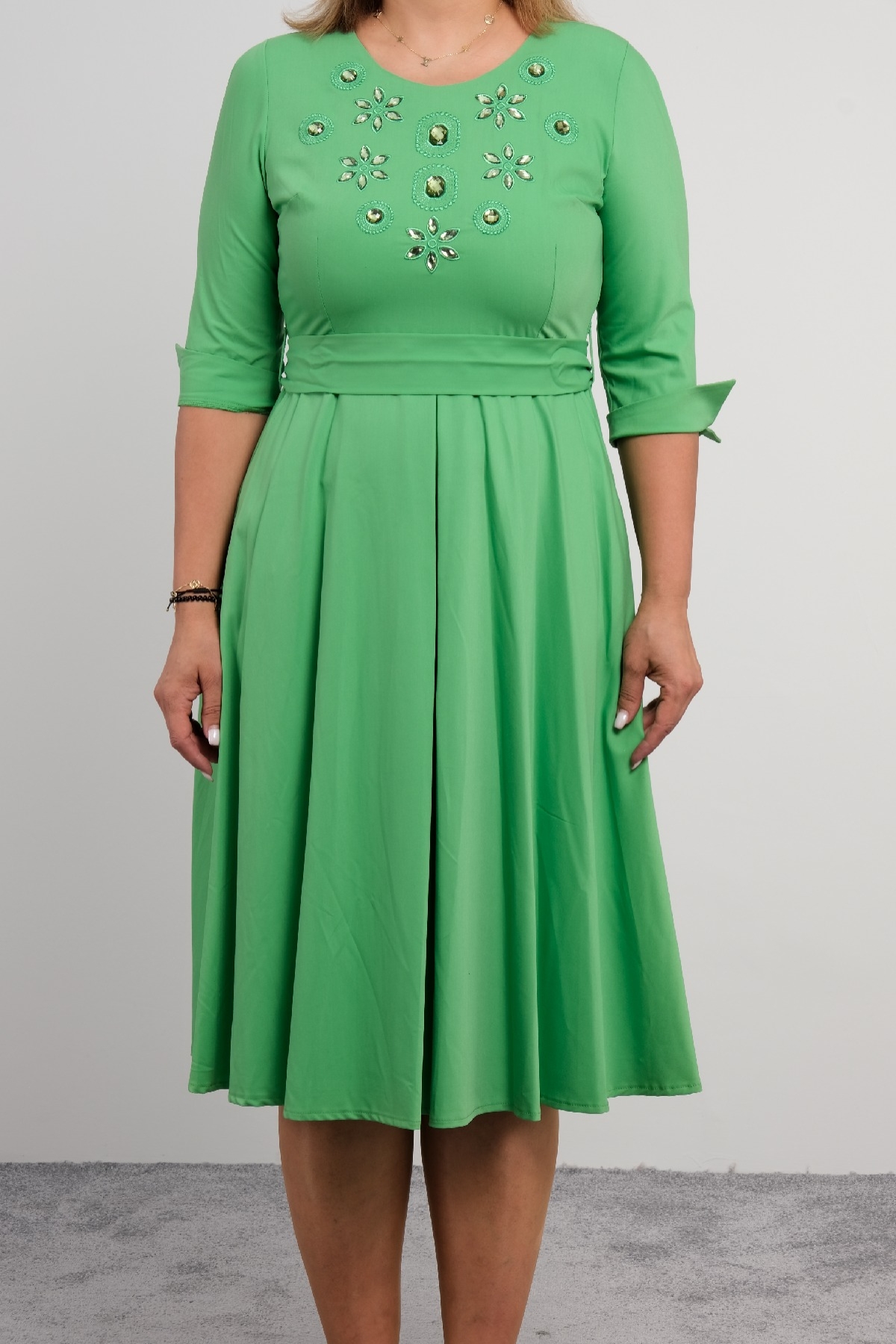 Casual Long Dresses-Pistachio Green