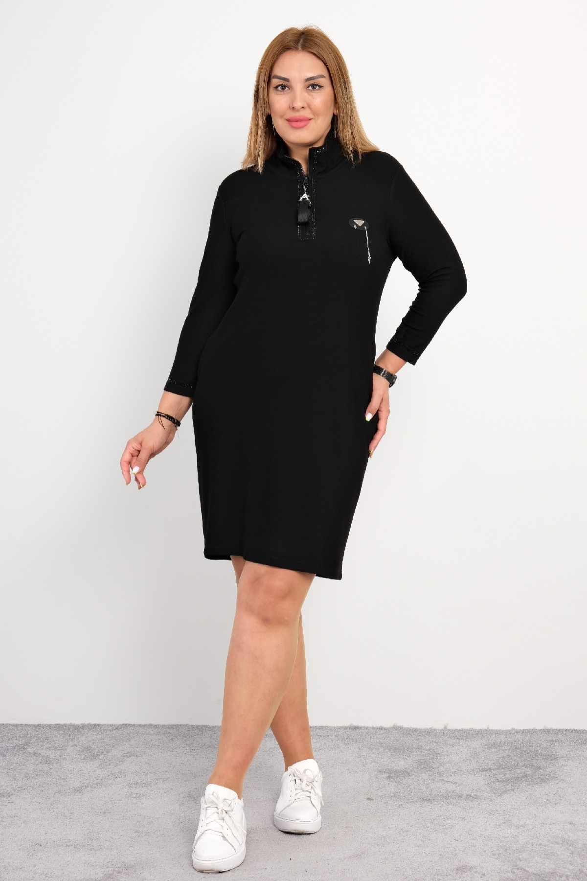 Casual Dresses-Black