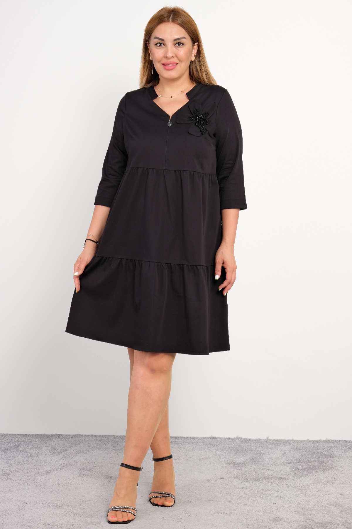 Casual Dresses-Black