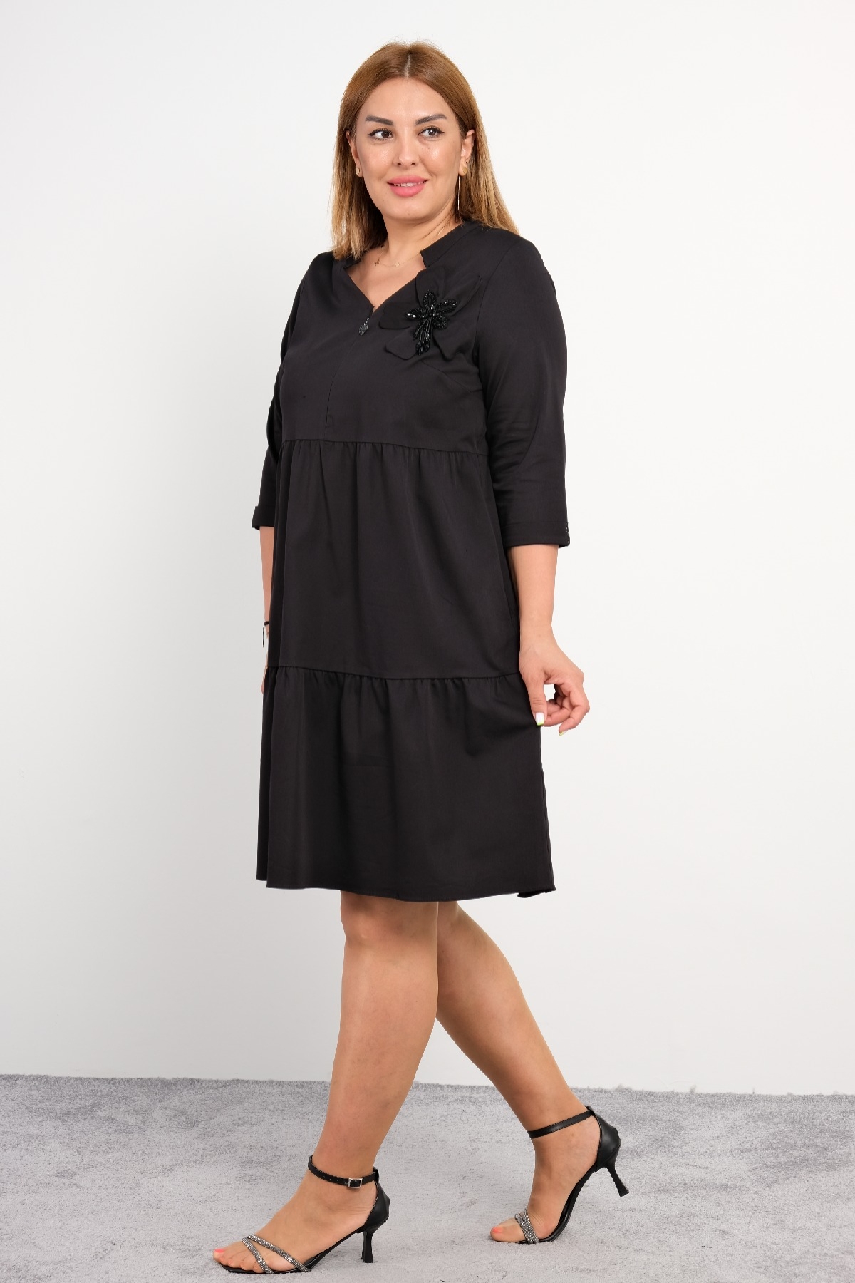 Casual Dresses-Black