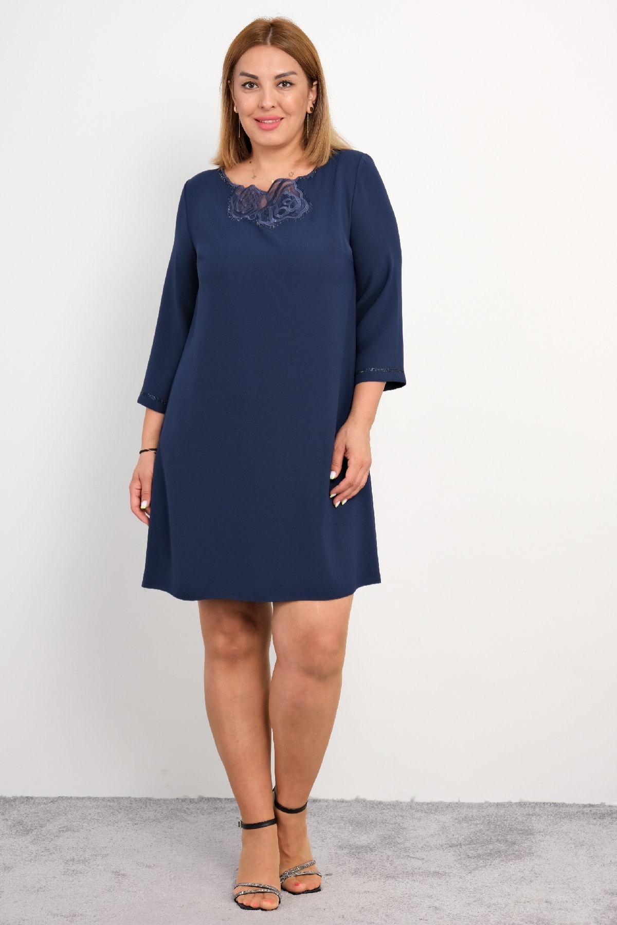 Casual Dresses-Dark Blue