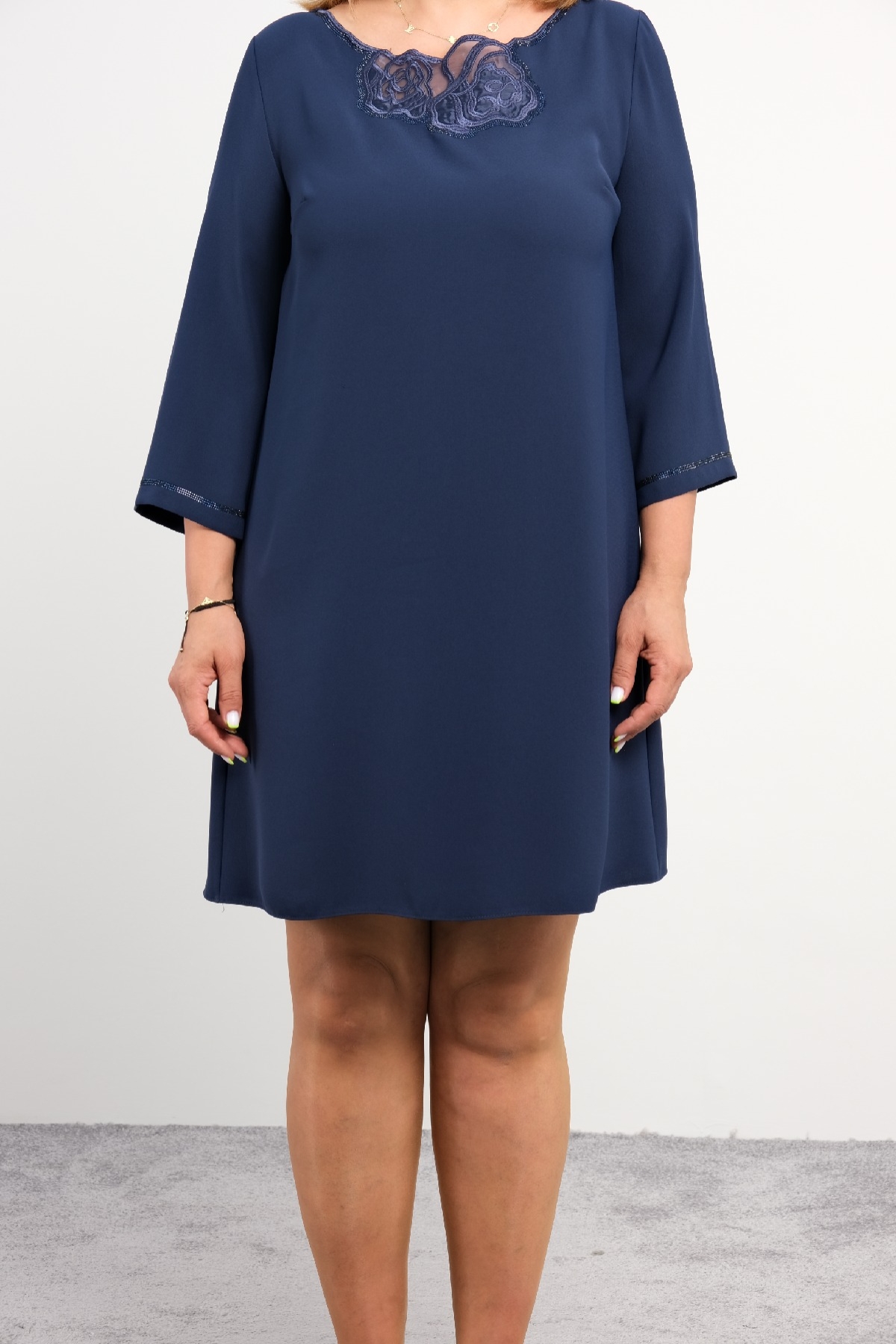 Casual Dresses-Dark Blue