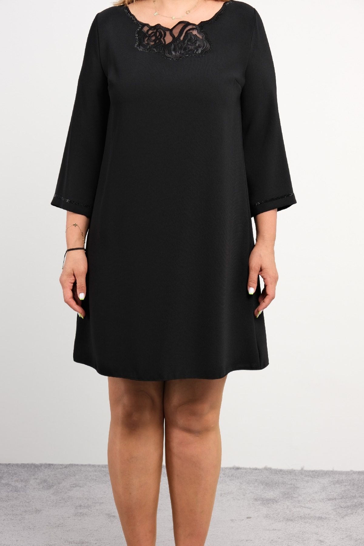 Casual Dresses-Black