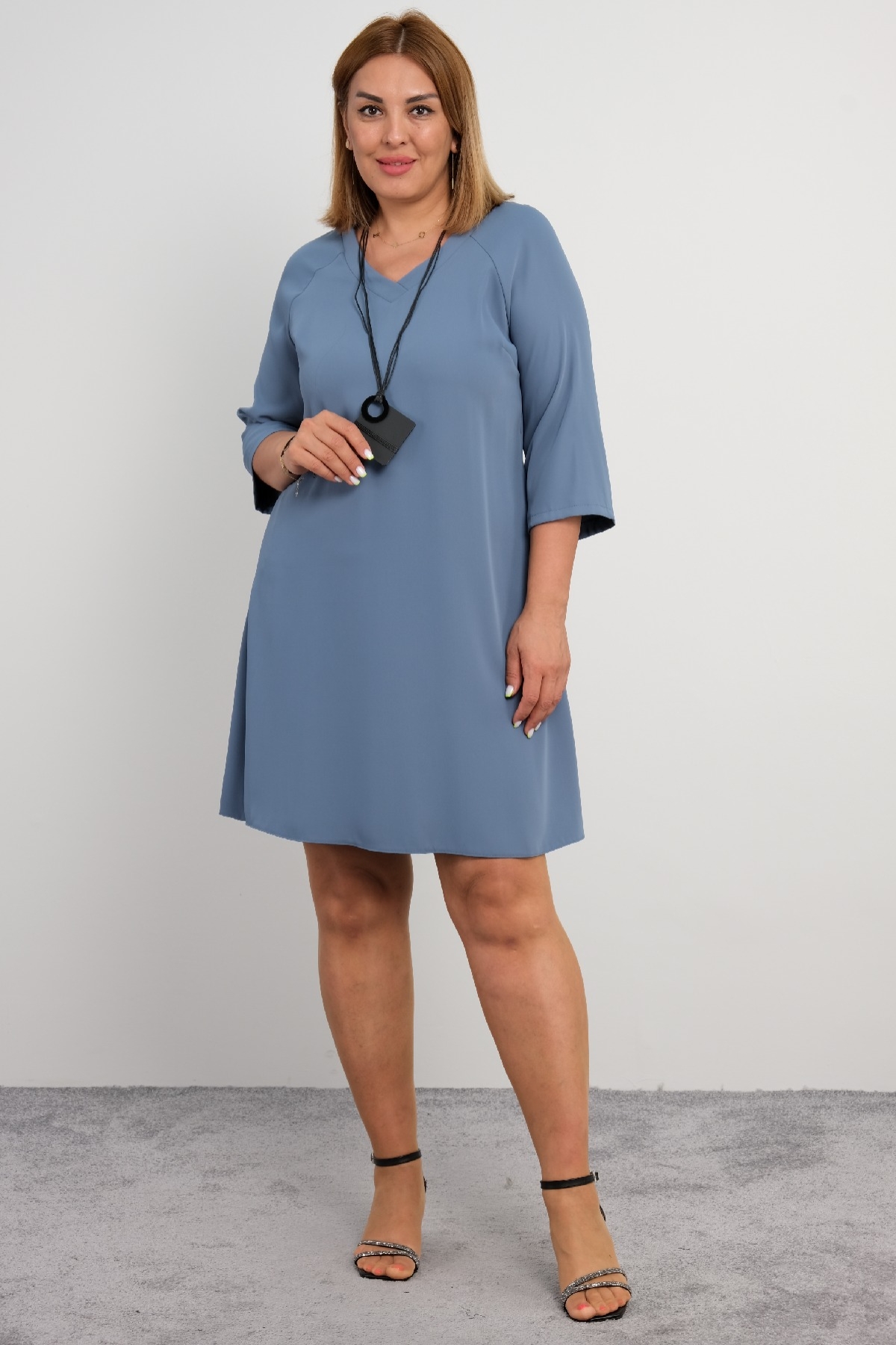 Casual Dresses-Blue