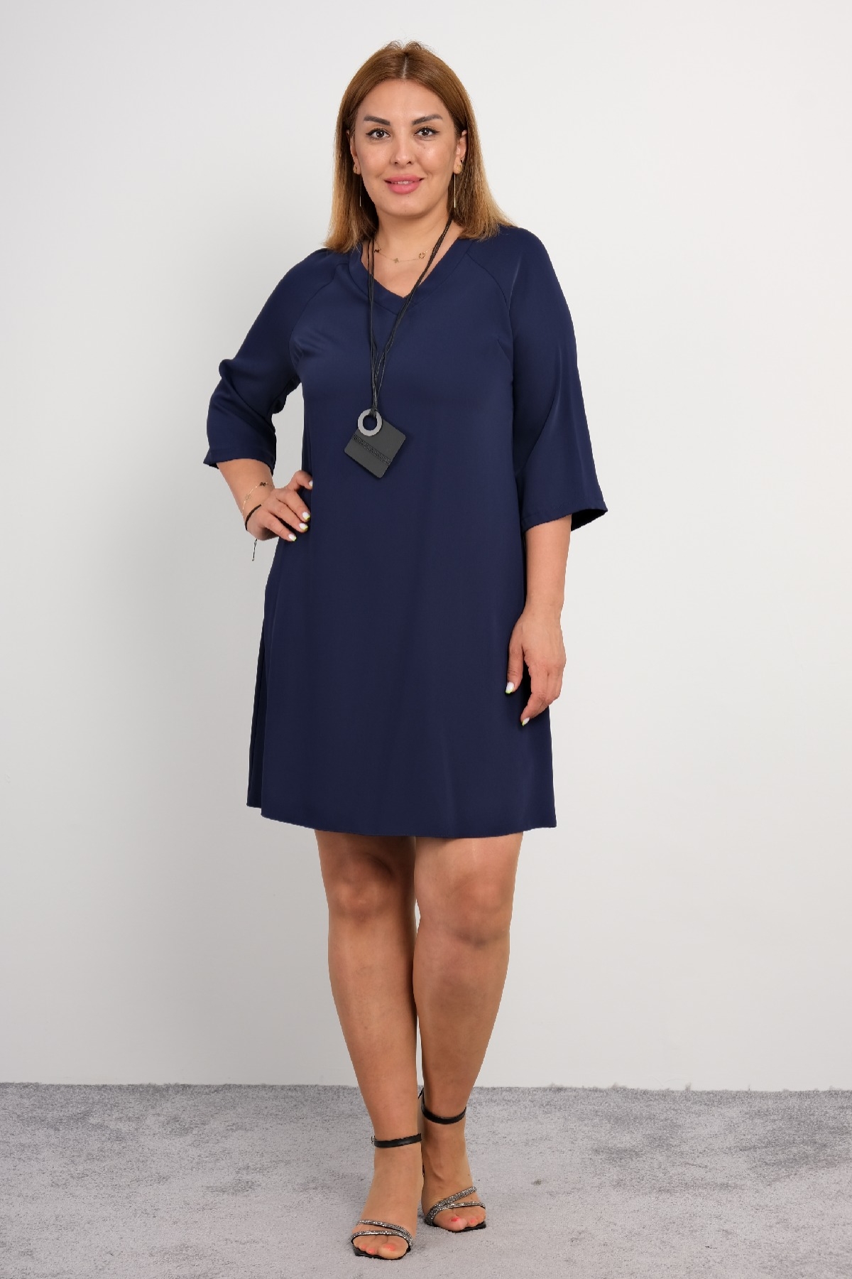 Casual Dresses-Dark Blue