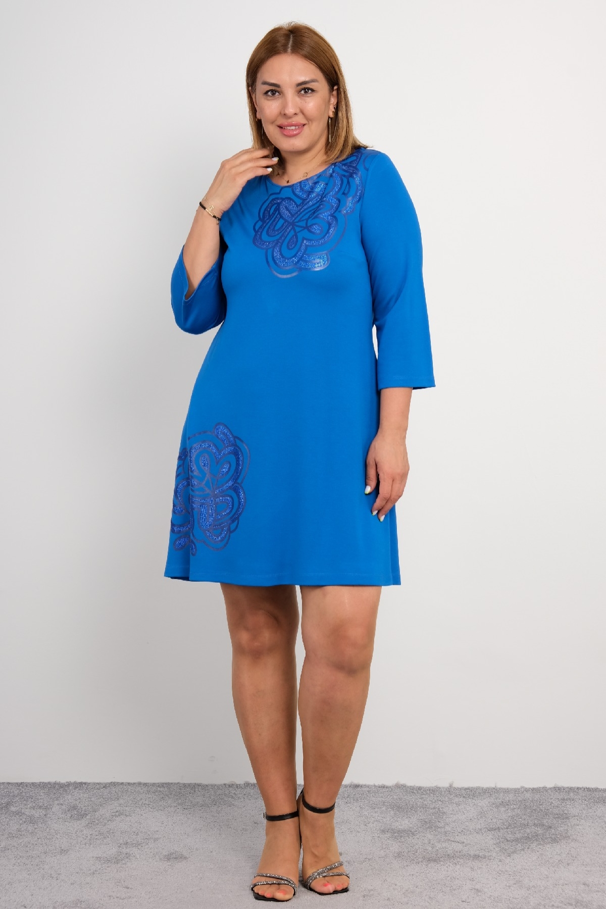 Casual Dresses-Bright Blue