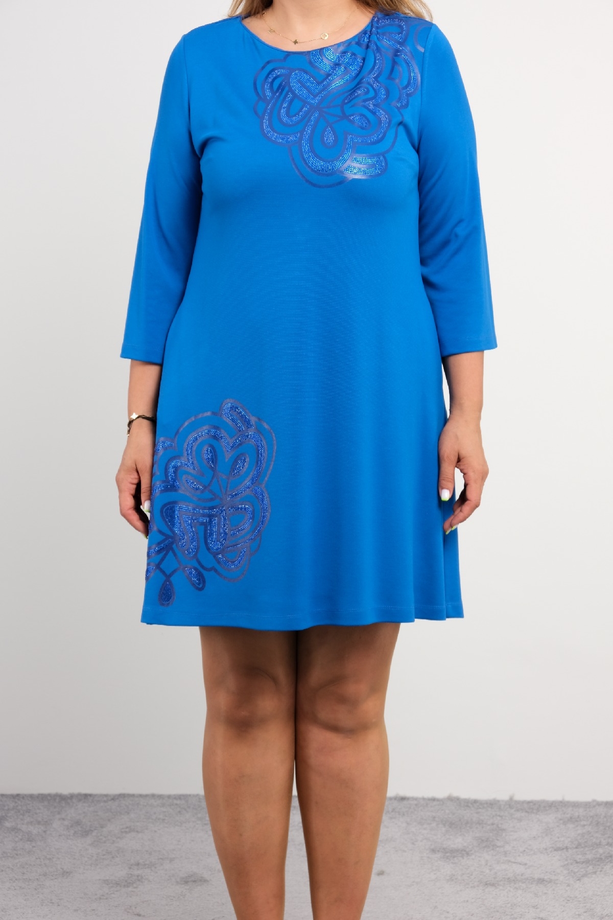 Casual Dresses-Bright Blue