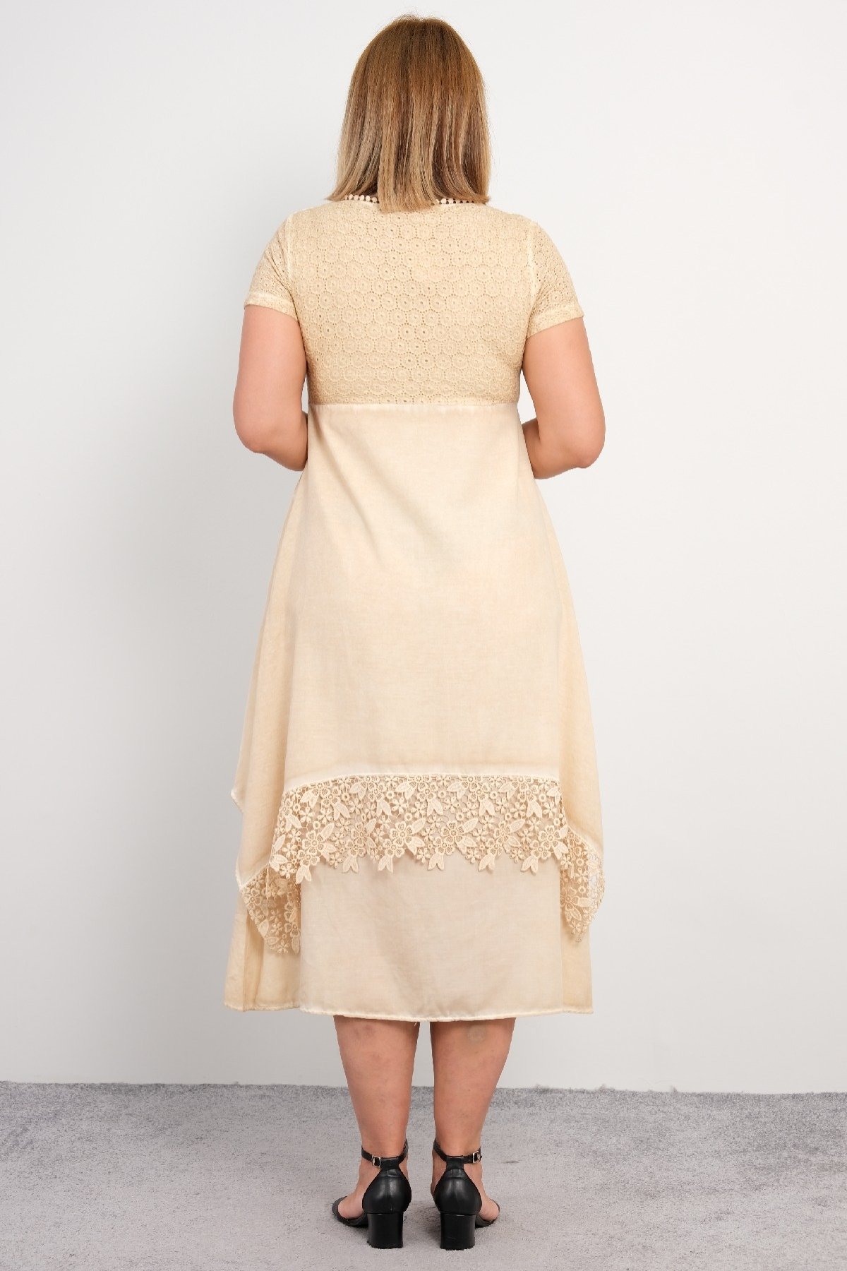 Casual Dresses-Beige