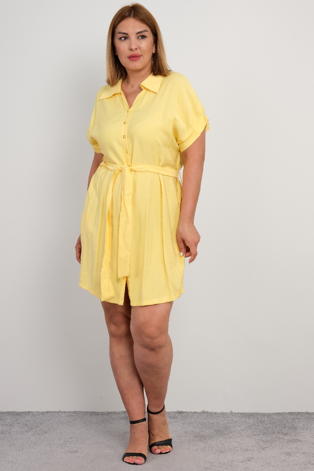 Casual Dresses-Yellow