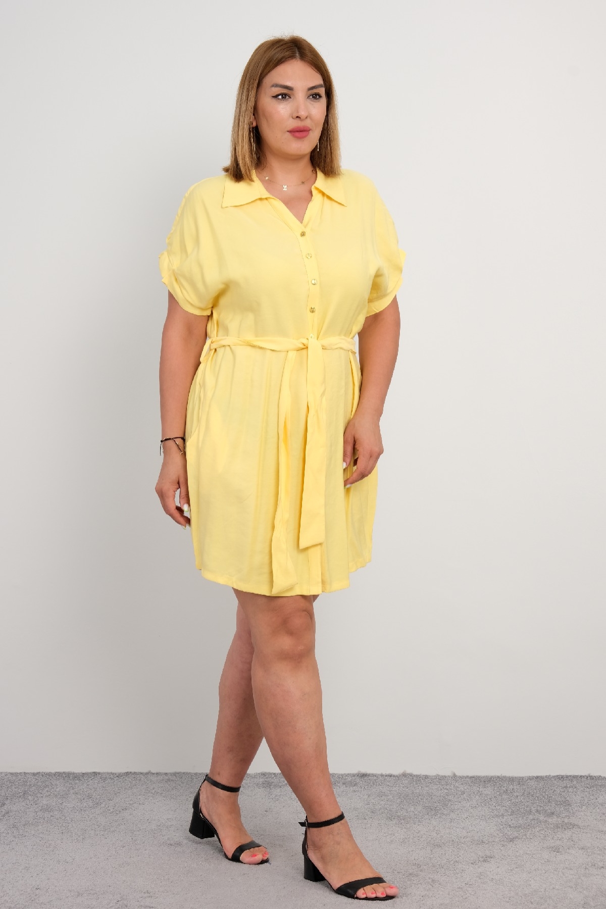 Casual Dresses-Yellow