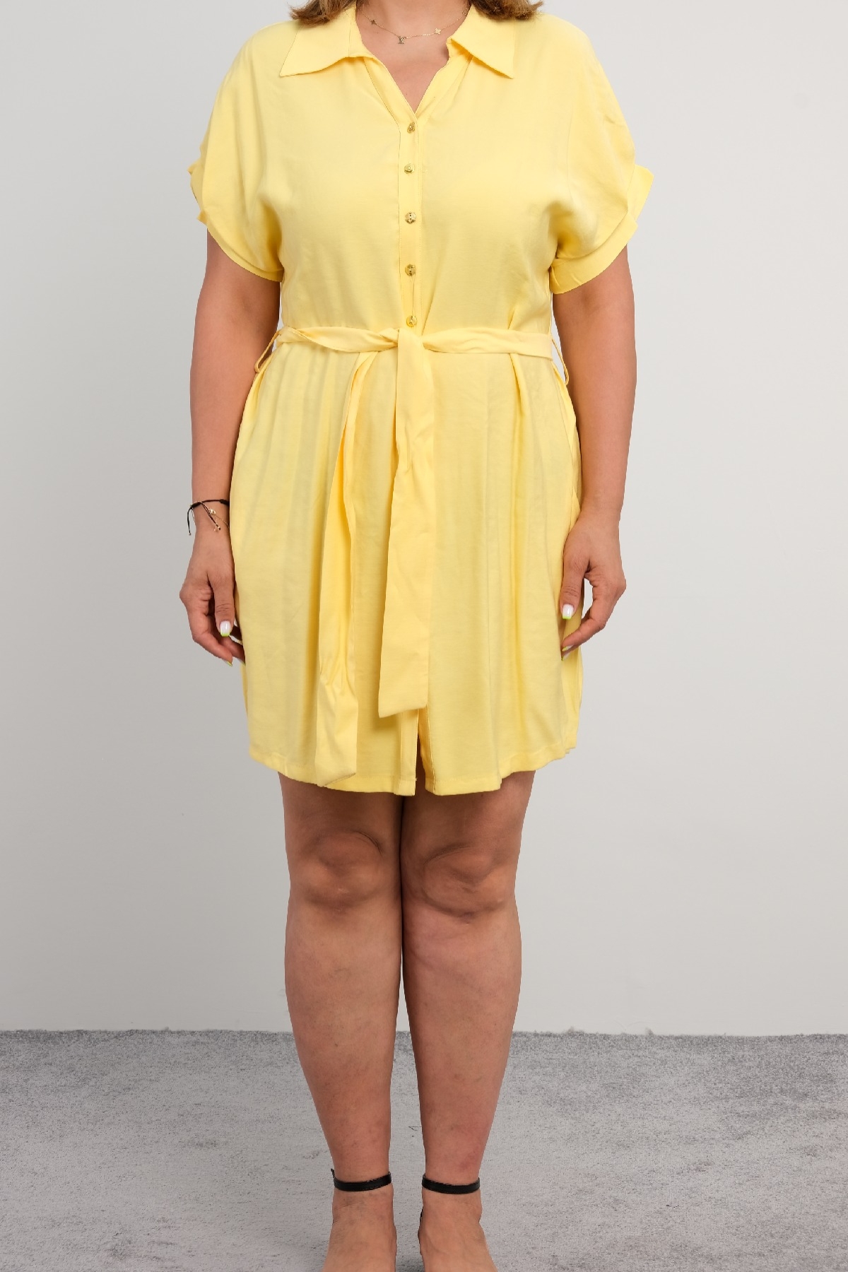 Casual Dresses-Yellow