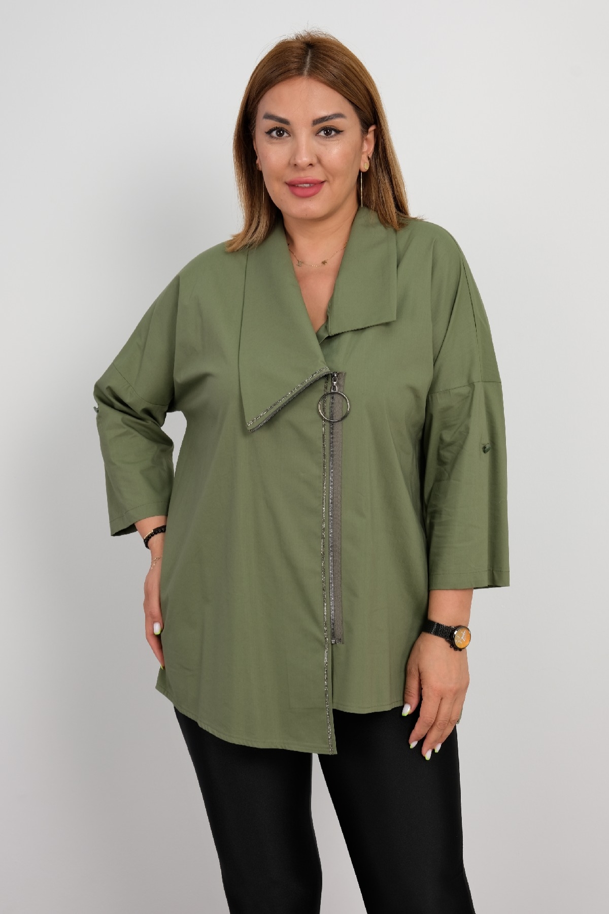 Blouses-Khaki