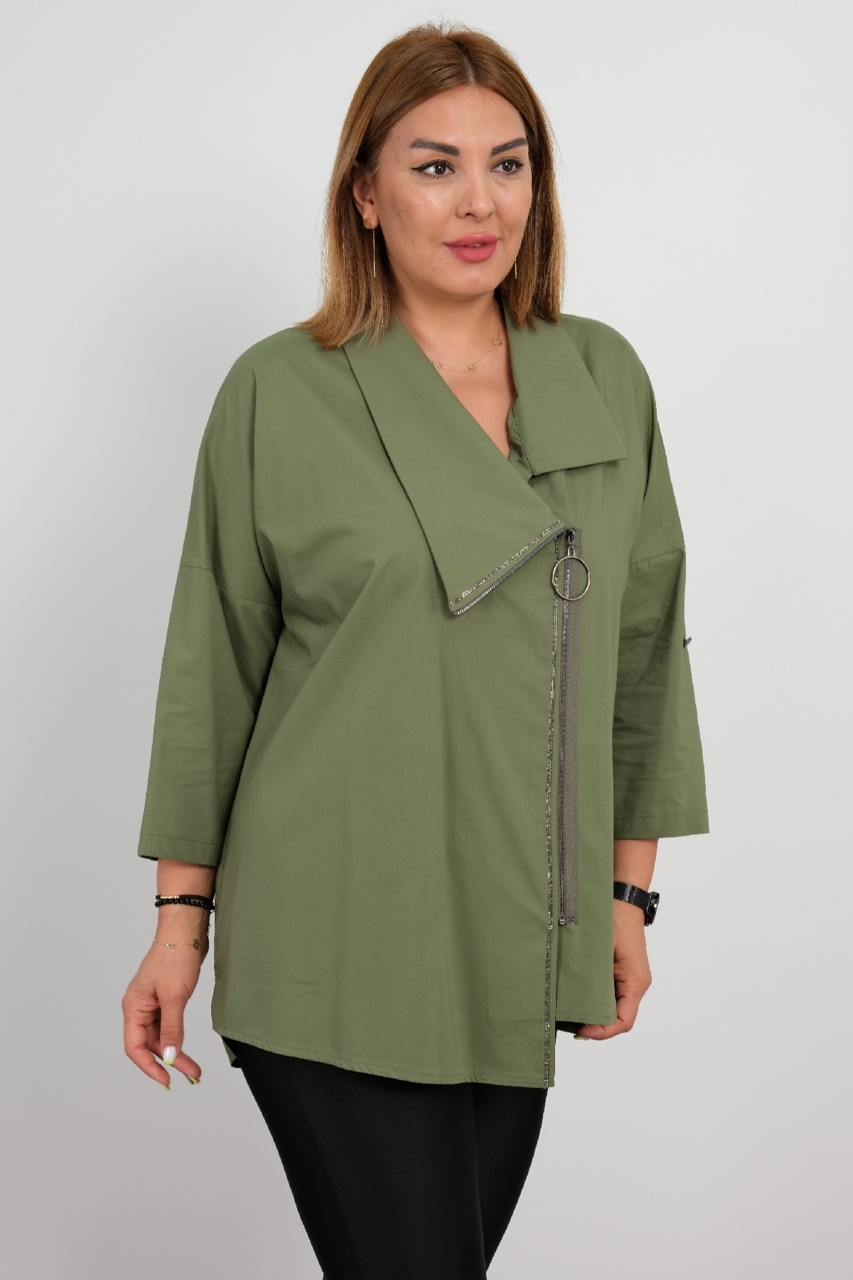 Blouses-Khaki