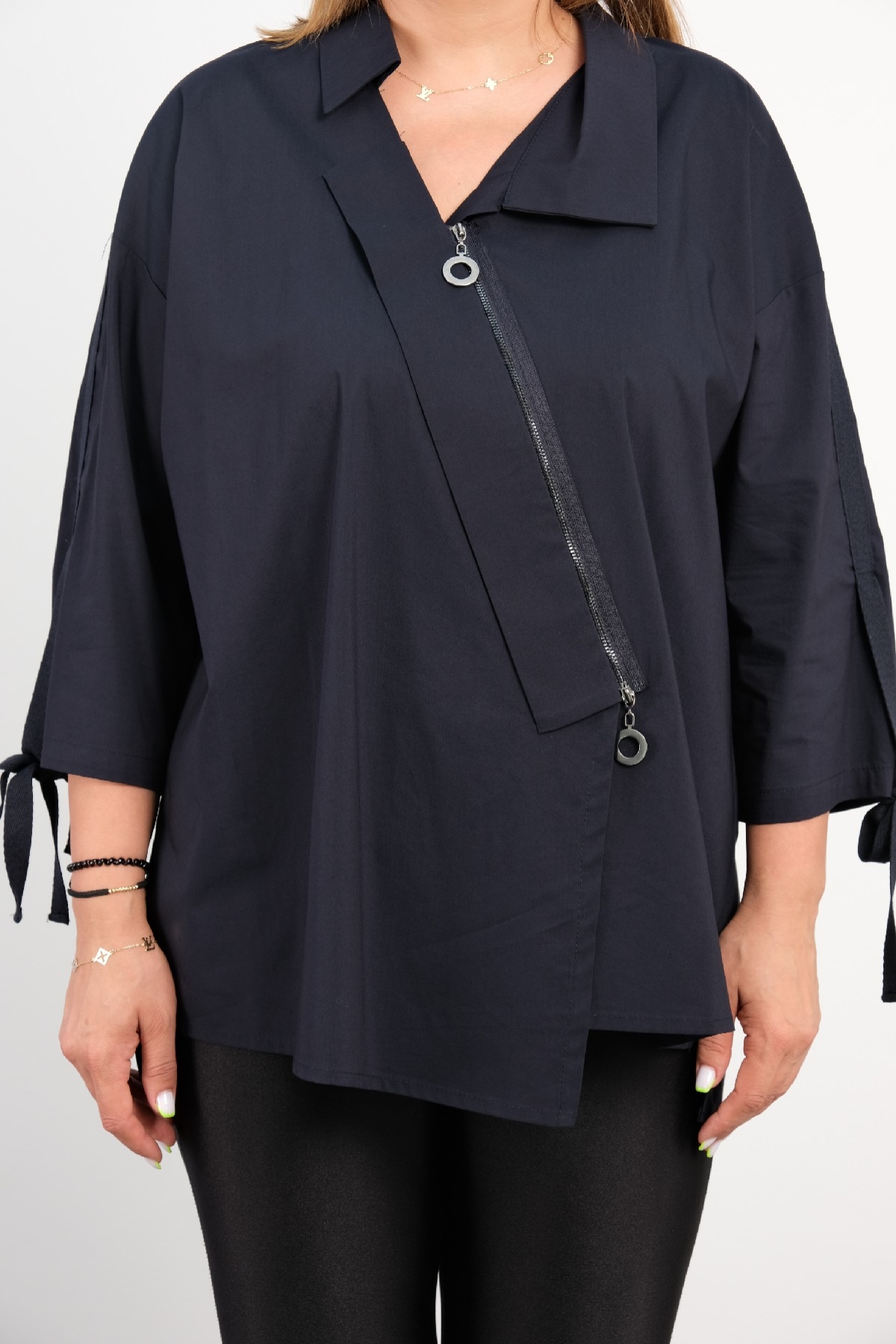 Blouses-Dark Blue