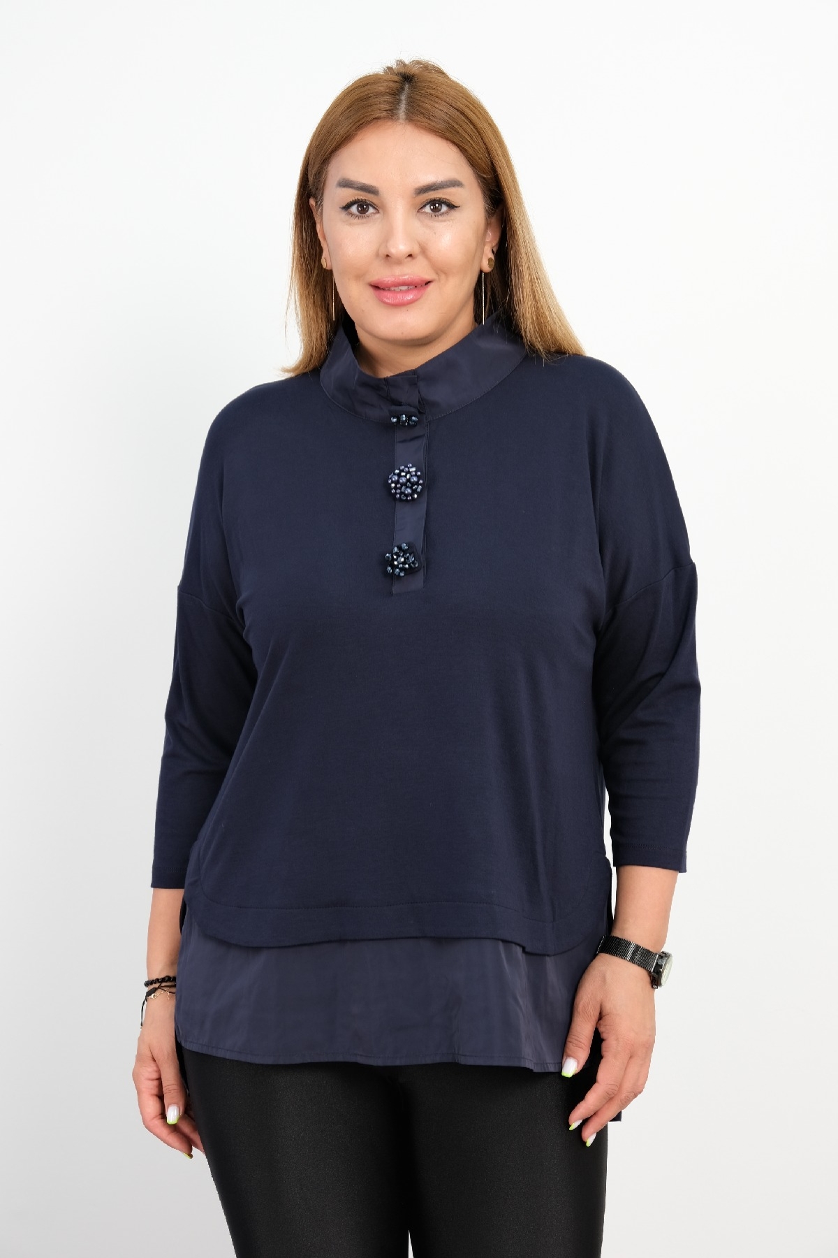 Blouses-Dark Blue