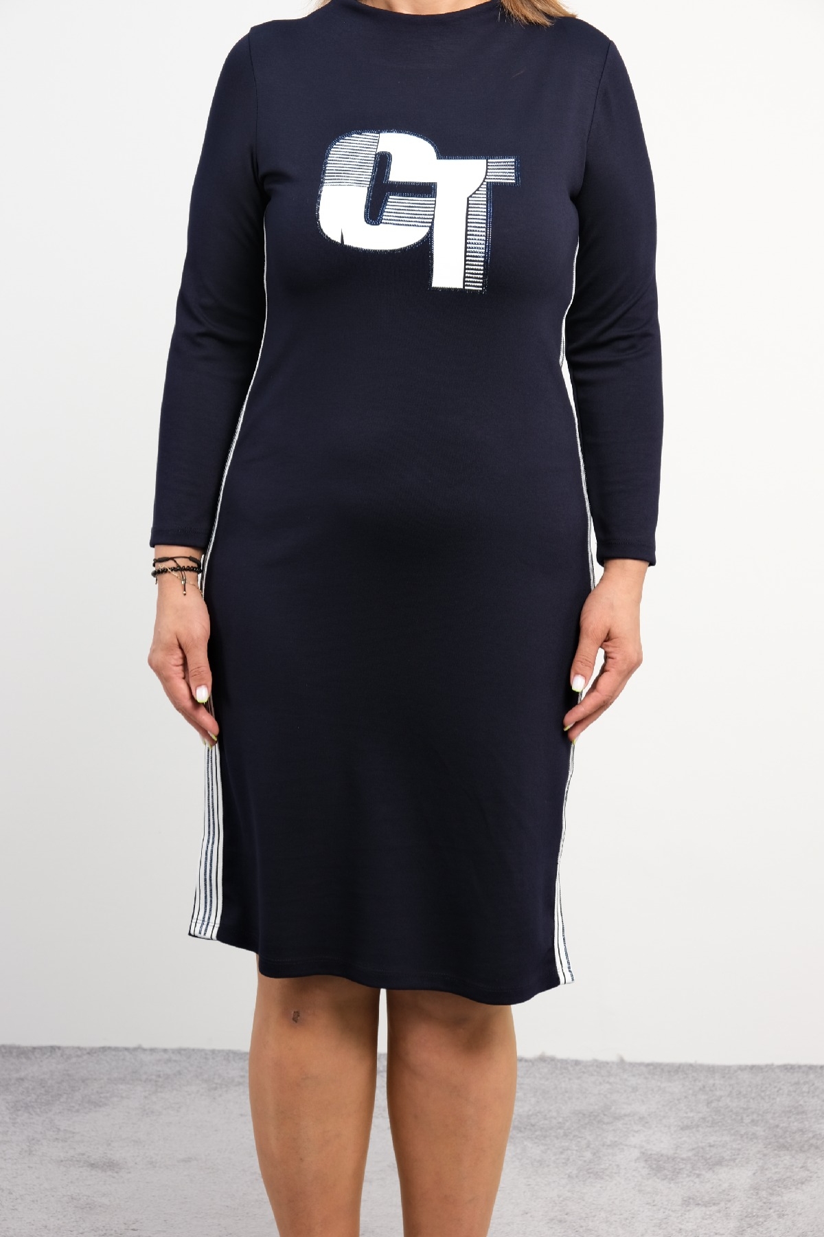 Casual Dresses-Dark Blue